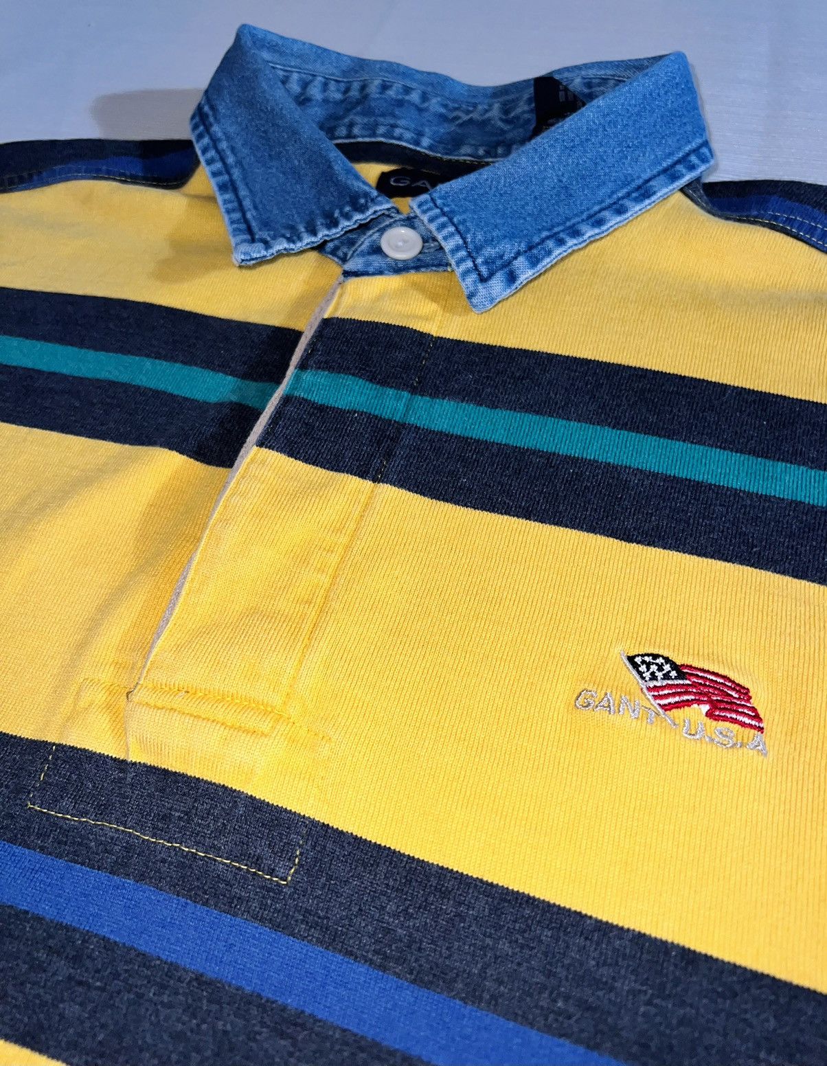 Gant × Vintage VINTAGE GANT USA RUGBY LS Size US XL / EU 56 / 4 - 7 Thumbnail
