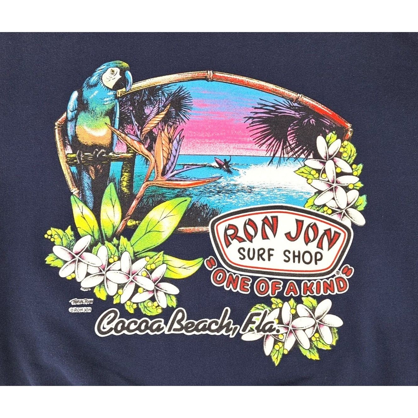 Ron Jon Surf Shop Vintage Ron Jon Cocoa Beach Florida Sweatshirt Navy Blue XL Size US XL / EU 56 / 4 - 5 Thumbnail