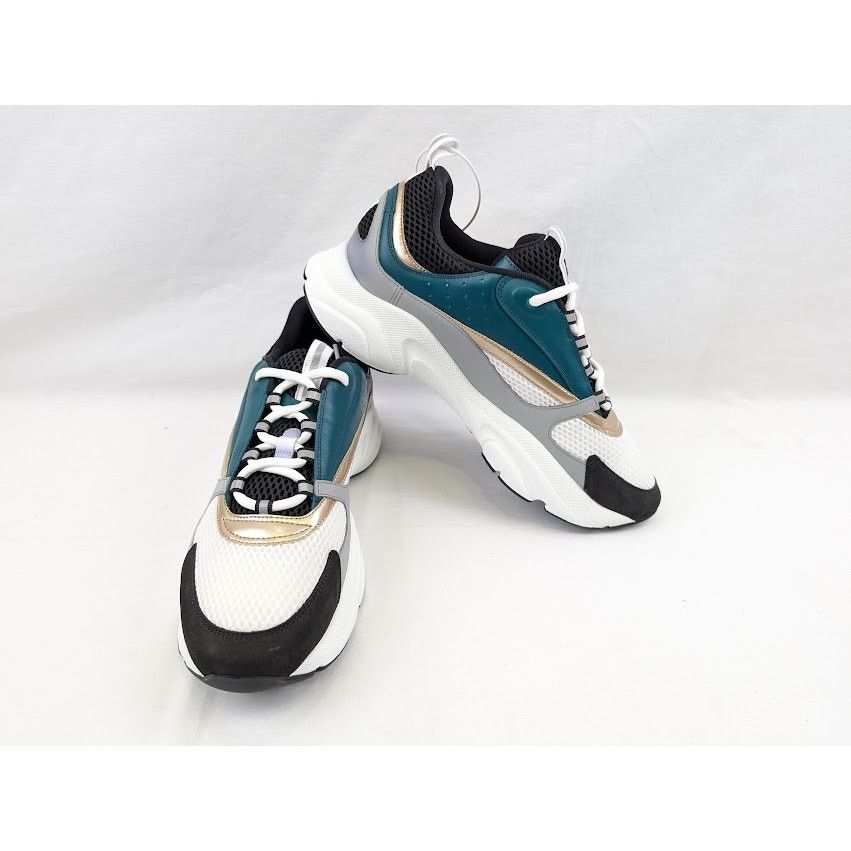 Dior o1rshd1 B22 Calf Mesh Sneakers in Water Green Size US 13 / EU 46 - 17 Thumbnail