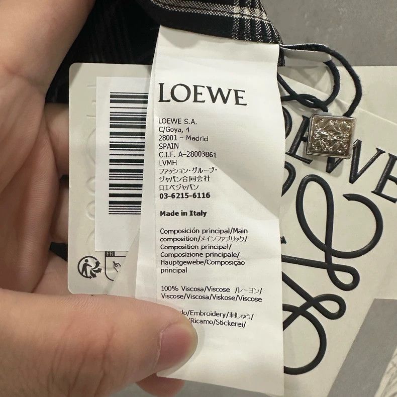 Loewe LOEWE Black and white checkered shirt Size US XL / EU 56 / 4 - 5 Thumbnail
