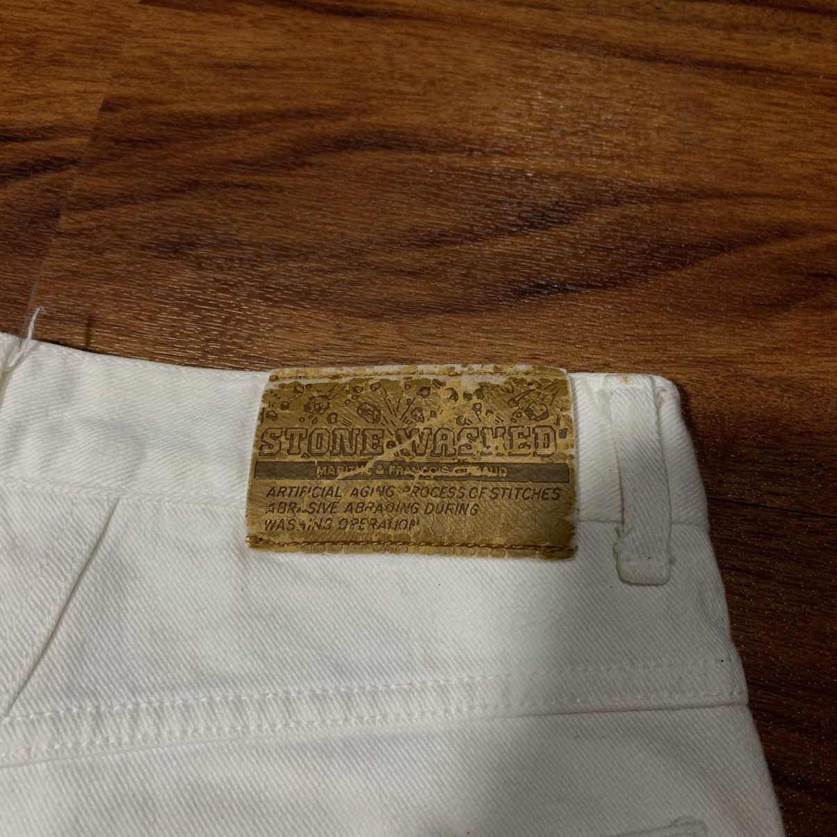 Marithe + Francois Girbaud Marithe Francois Girbaud White Denim Pant Size US 29 - 6 Thumbnail