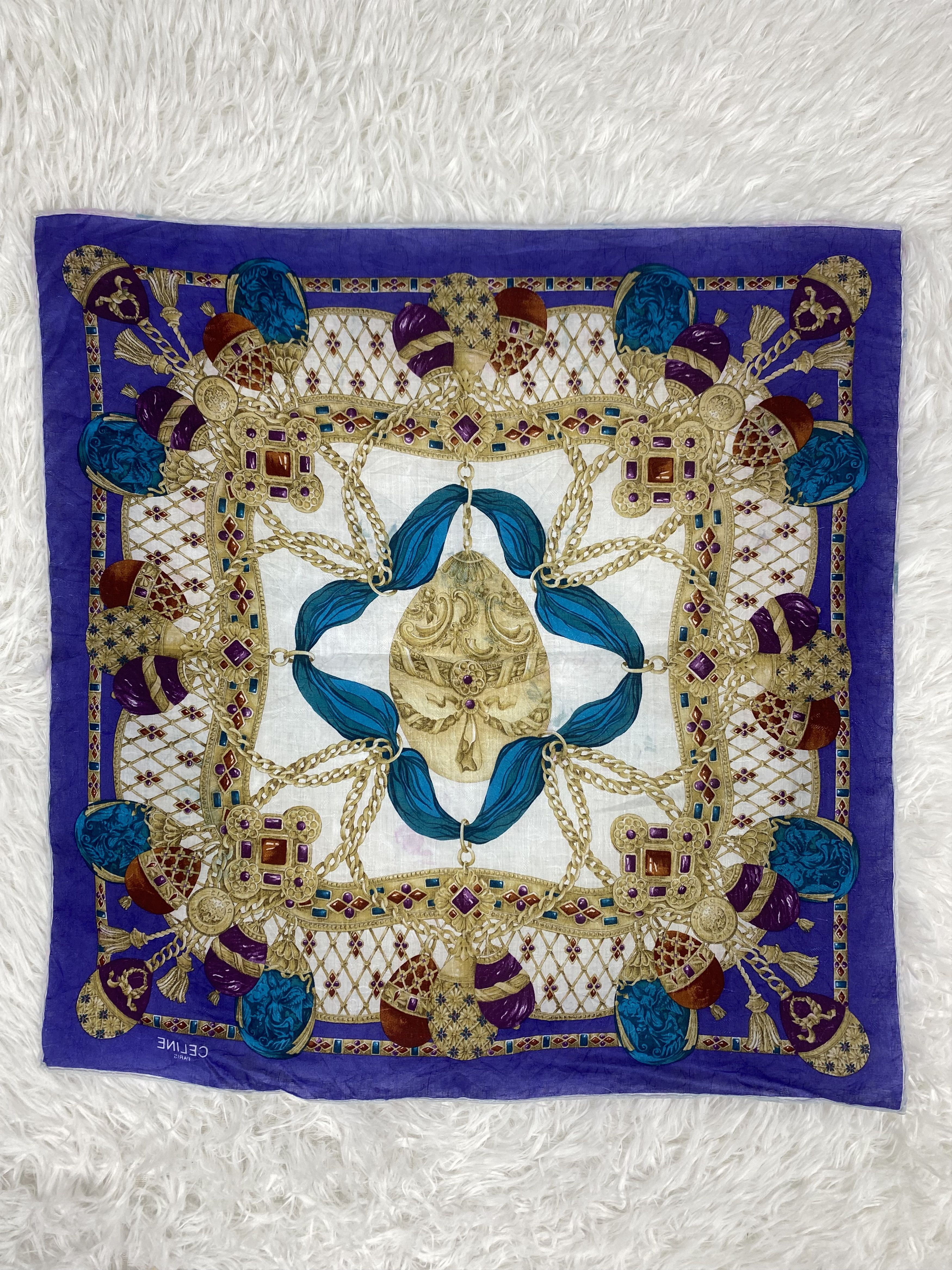Celine Vintage Celine Handkerchief Neckerchief PH0217 Size ONE SIZE - 4 Thumbnail