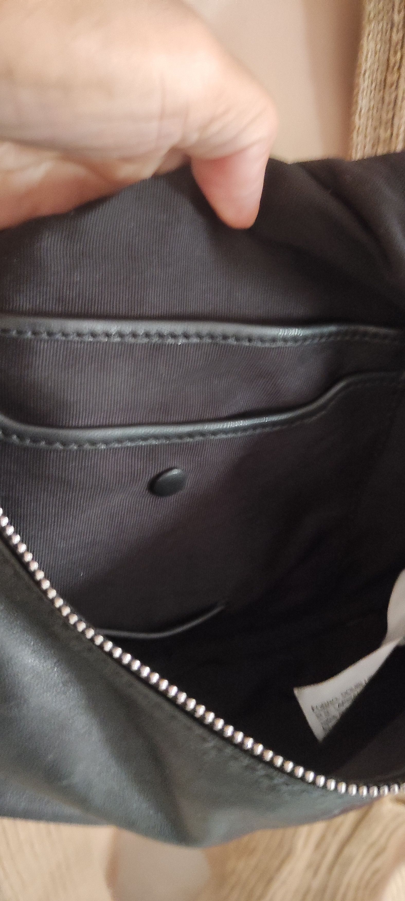 Leather × Zara Zara Sheep Leather Hobo Soft Skin Shoulder Bag Black Size ONE SIZE - 11 Thumbnail