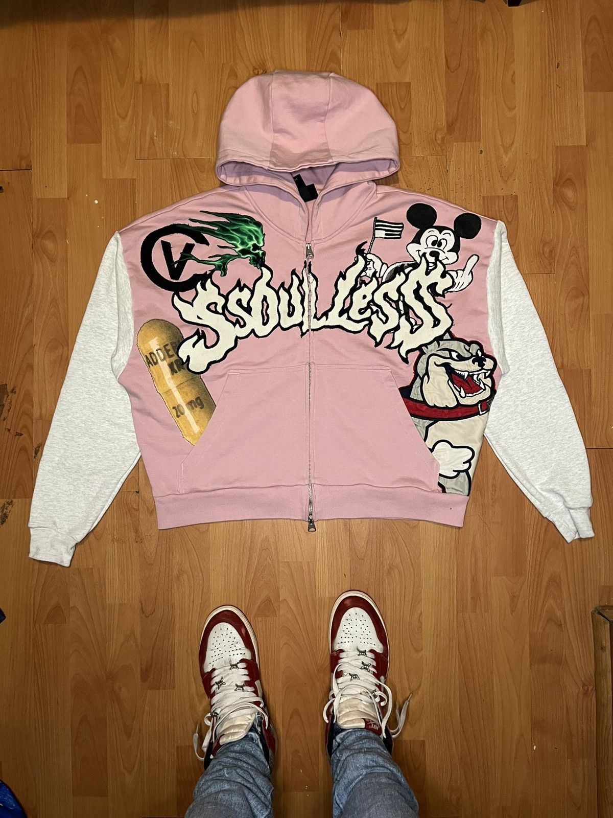 Handmade ssoulless “Eternal Flame” hoodie Size US L / EU 52-54 / 3 - 1 Thumbnail