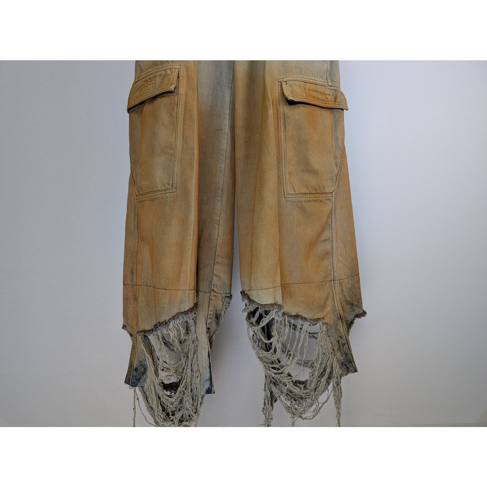 Rick Owens Drkshdw o1rshd1 Double Cargo Jumbo Belas Trouser Sky/Orange Degrade Size US 32 / EU 48 - 5 Thumbnail