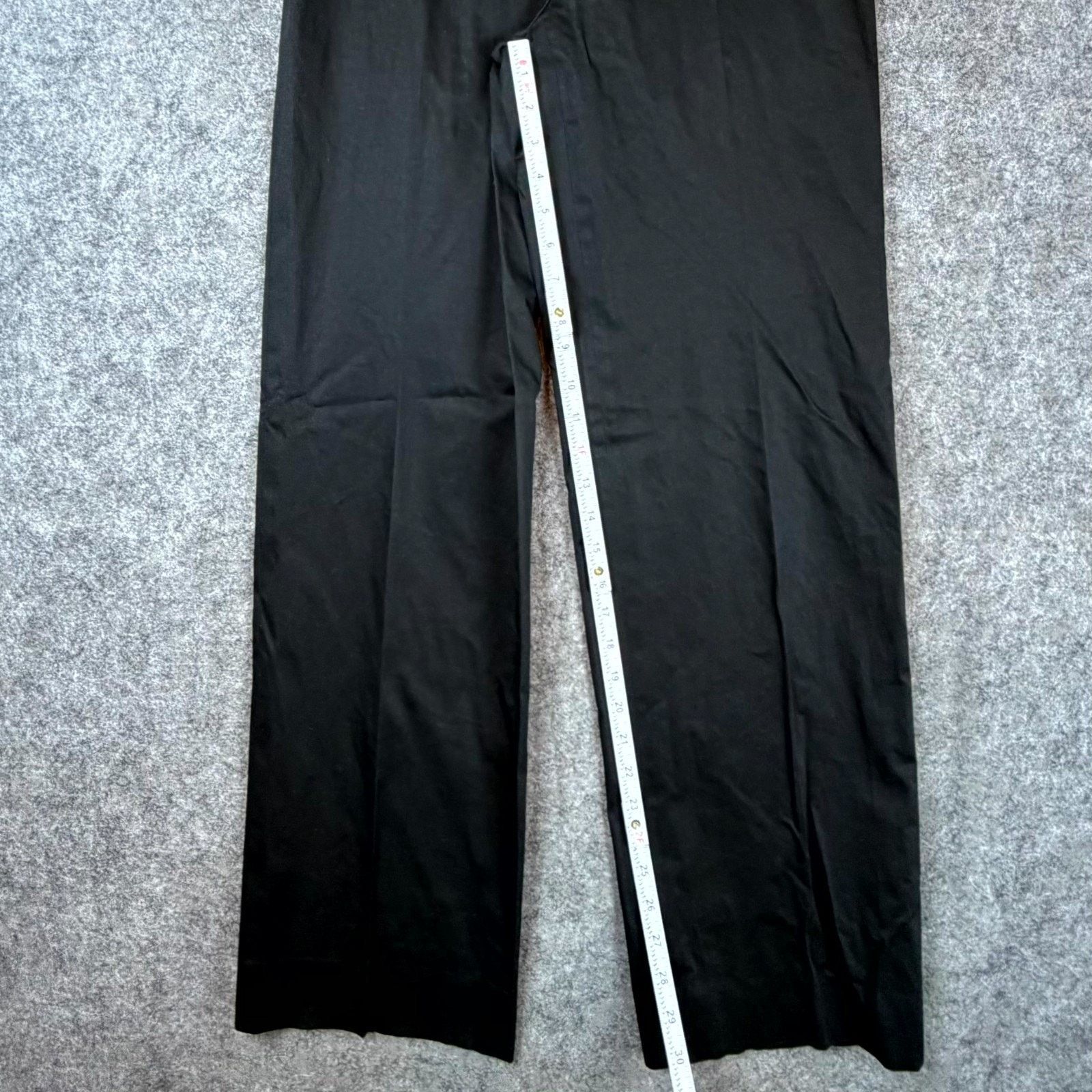 Armani Collezioni Armani Collezioni Dress Pants Womens 6 Black Cotton Straight Size 28" / US 6 / IT 42 - 5 Thumbnail