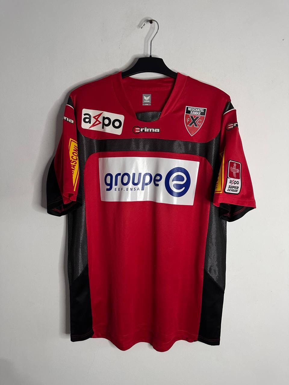 Erima Neuchâtel Xamax Erima Match Soccer Jersey Super League Rare Size US XL / EU 56 / 4 - 1 Thumbnail