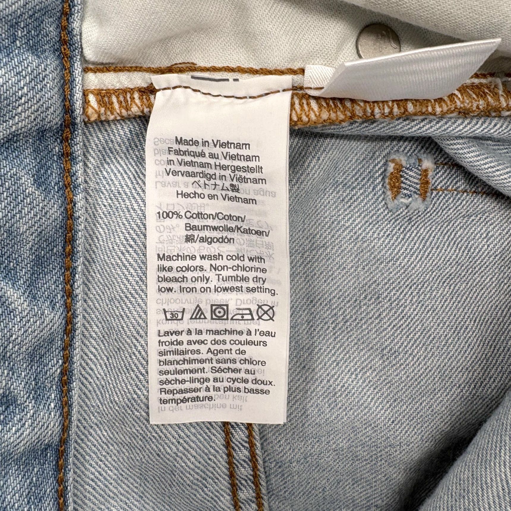 Madewell VINTAGE Madewell Curvy Perfect High Rise Jeans Womens 27 Blue Light Wash Tapered 5-Pocket Denim 100% Cotton Relaxed Fit Adult Womens Size 27" / US 4 / IT 40 - 6 Thumbnail