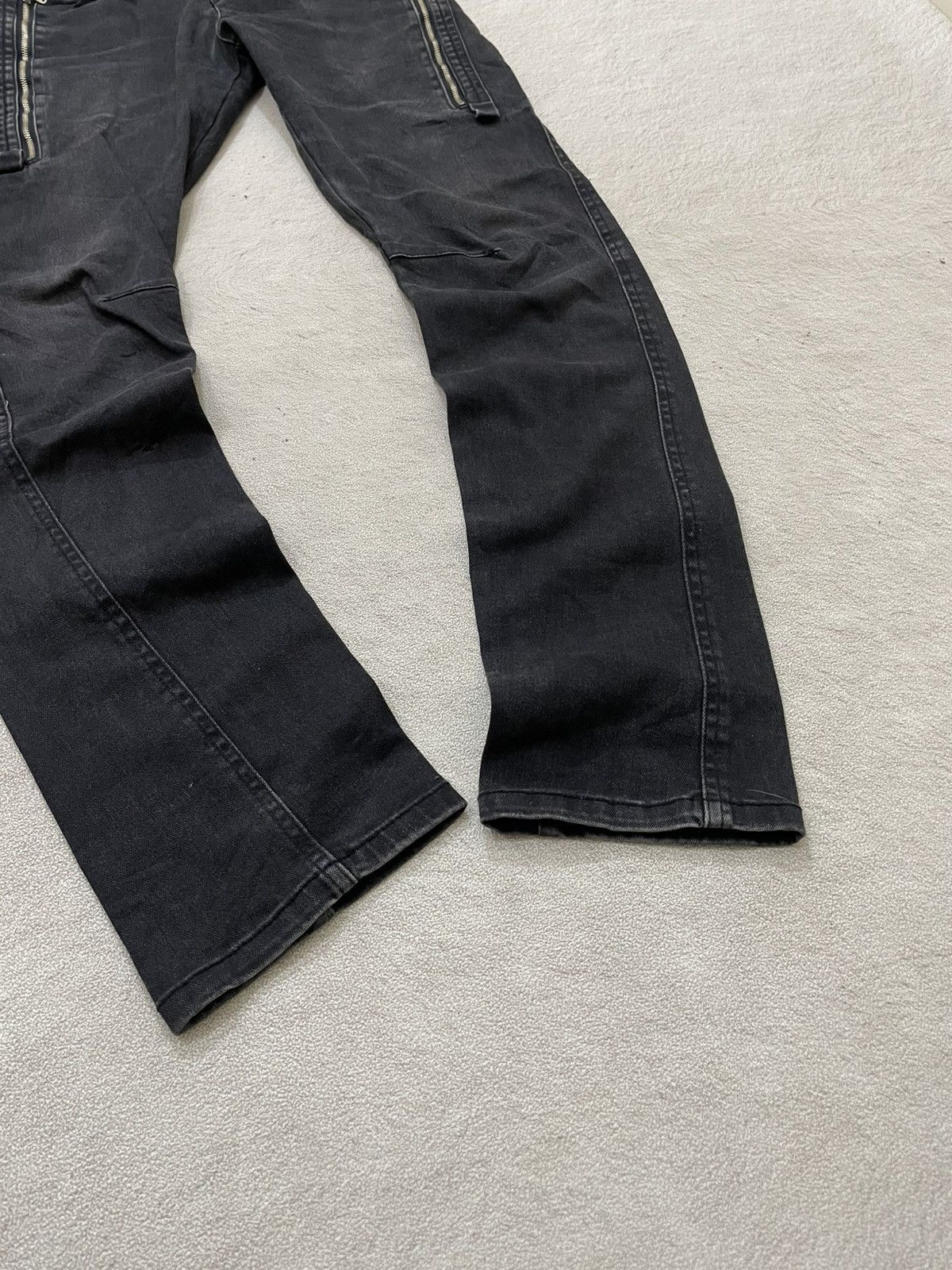 Japanese Brand 2000s Black Zipper Detail Denim Biker-Style Jeans LGB if6was Size US 31 - 4 Thumbnail