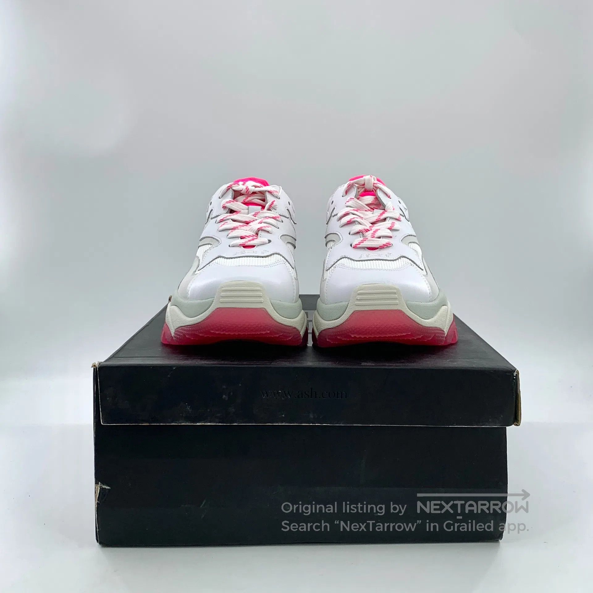 ASH ASH White Laced Casual Flat Dad Shoes| Size US 9.5 / IT 39.5 - 7 Thumbnail