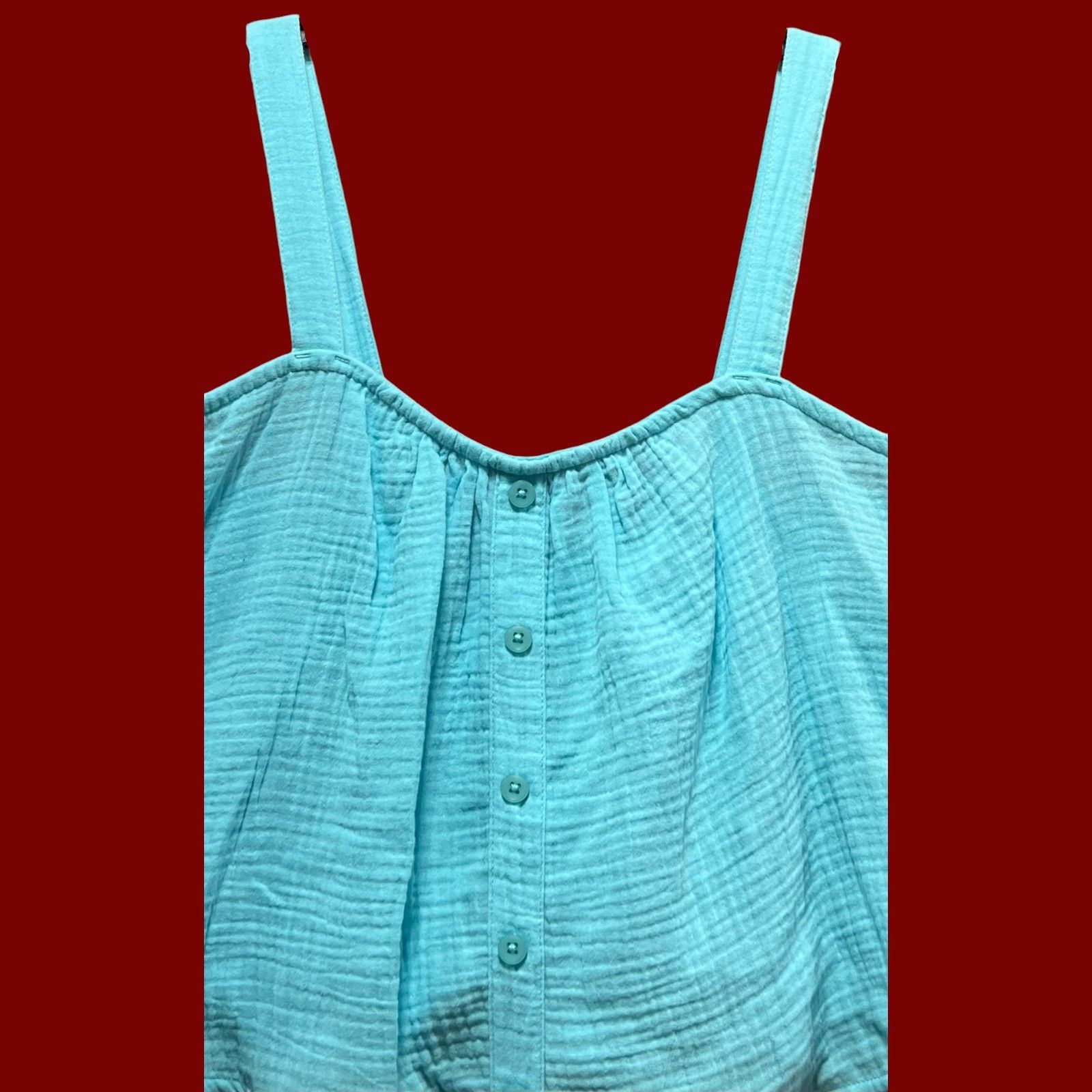 Other Colsie - Women's Tiny Tank Top - Light Blue - Small Size S / US 4 / IT 40 - 11 Thumbnail