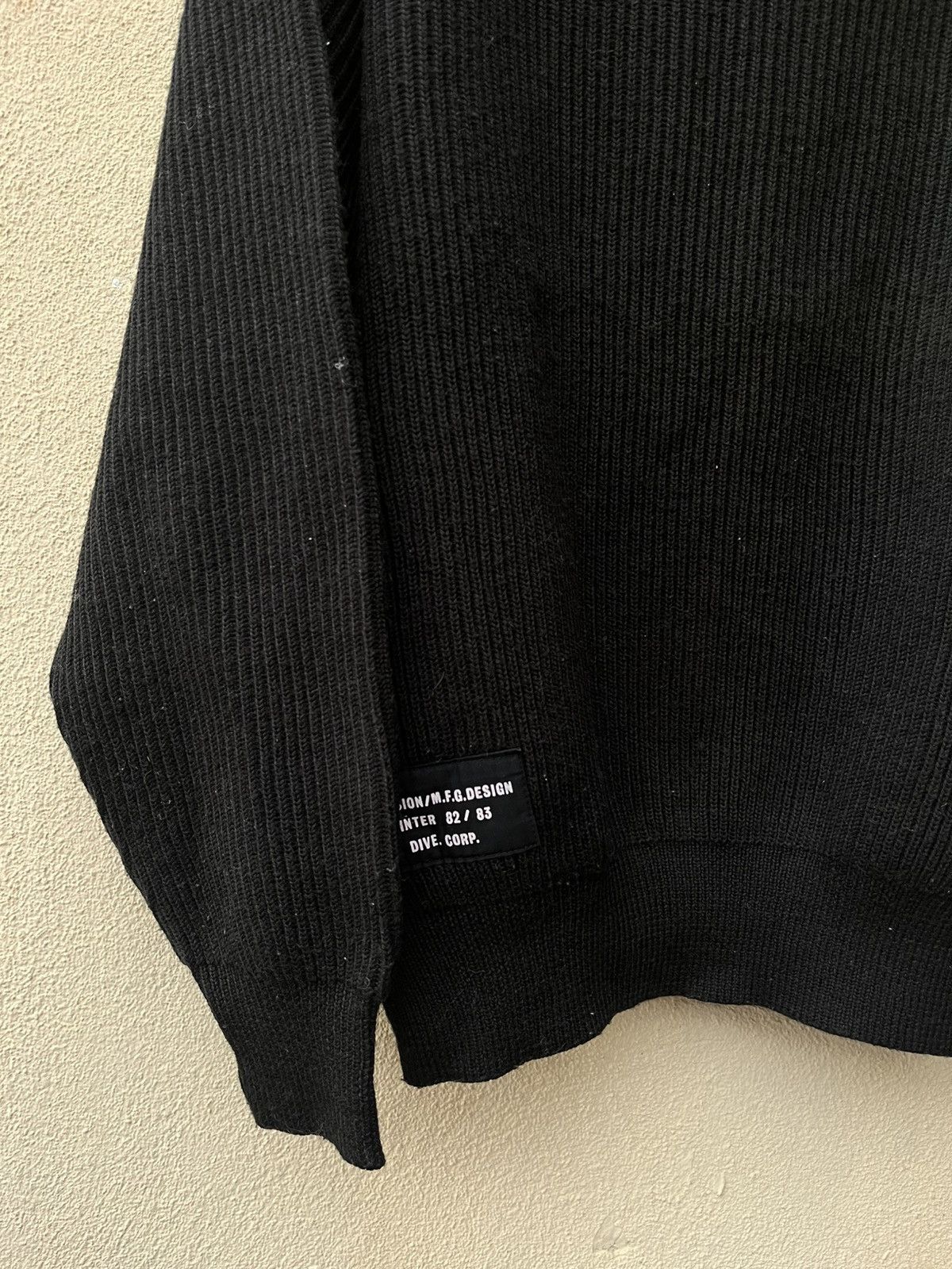Marithe + Francois Girbaud Aw 82/83 black knitwear for japan Size US M / EU 48-50 / 2 - 4 Thumbnail