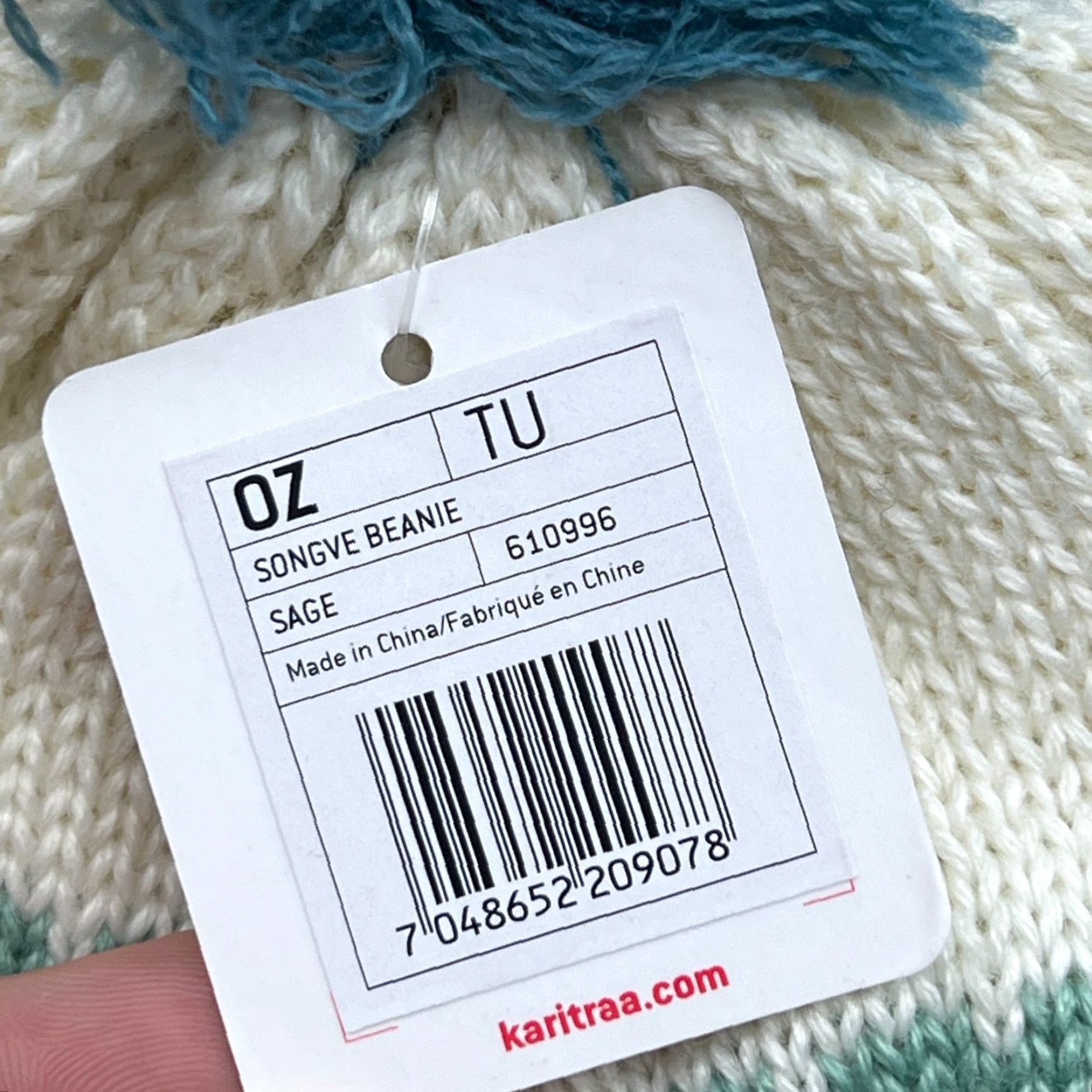Vintage Kari Traa Womens Beanie Hat One Size Fair Isle Merino Wool Blend Knitted Size ONE SIZE - 3 Thumbnail