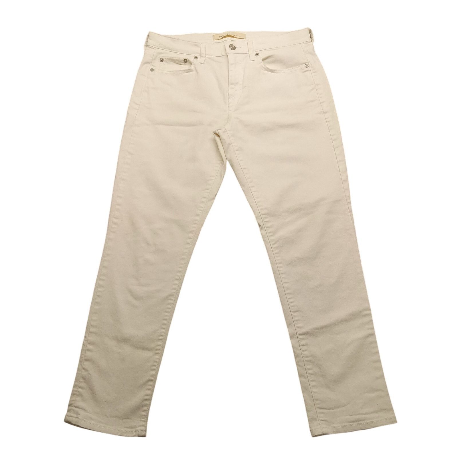 Gap GAP Best Girlfriend Jeans (32 X 27) Women's White Mid Rise Size 32" / US 10 / IT 46 - 1 Thumbnail