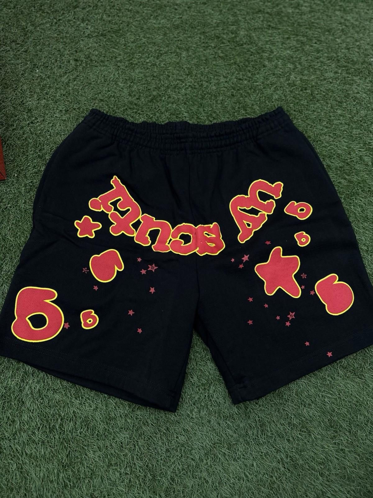 Sp5der Sp5der OG Web V2 Phantom Sweatshort “Black Red” 2025 (M) Size US 32 / EU 48 - 5 Thumbnail