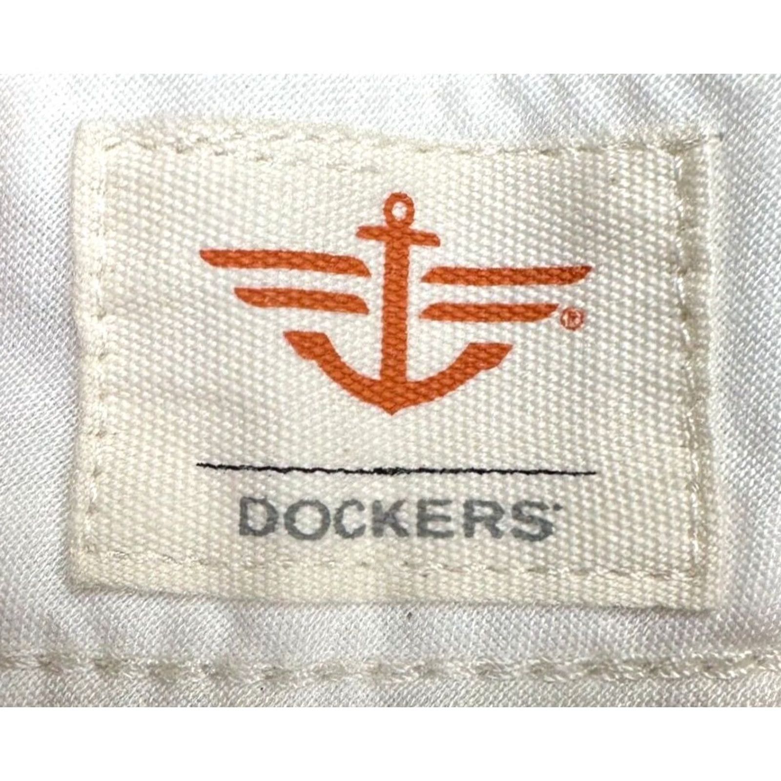 Dockers Docker Shorts Mens 44 Beige Khakis Flat Front 100% Cotton Pockets Outdoor NEW Size US 44 / EU 60 - 3 Thumbnail