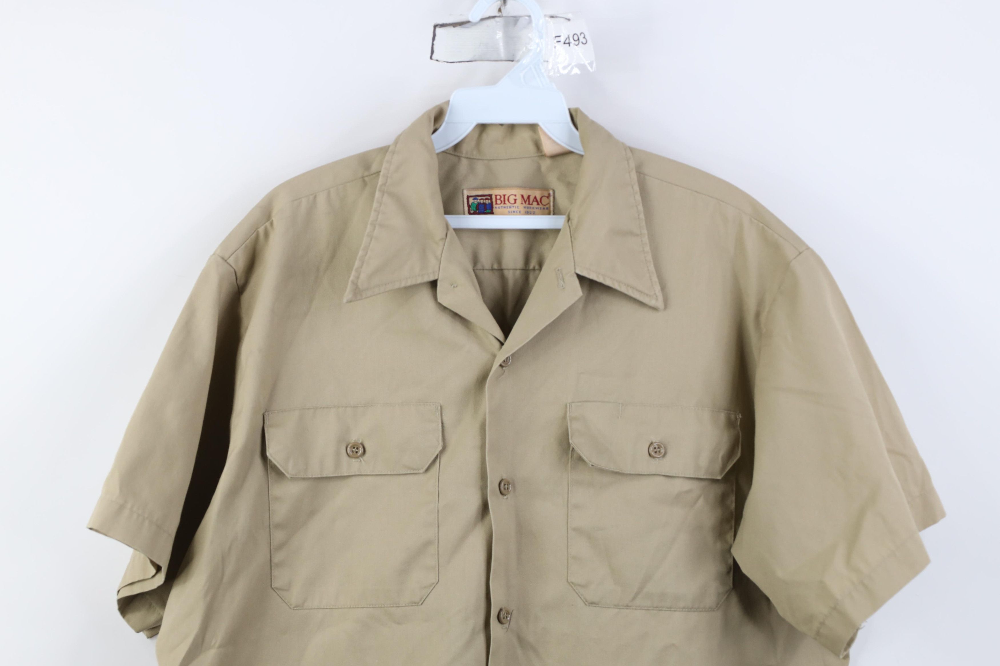 Vintage Vintage 80s 90s Big Mac Workwear Mechanic Button Shirt USA Size US L / EU 52-54 / 3 - 2 Thumbnail