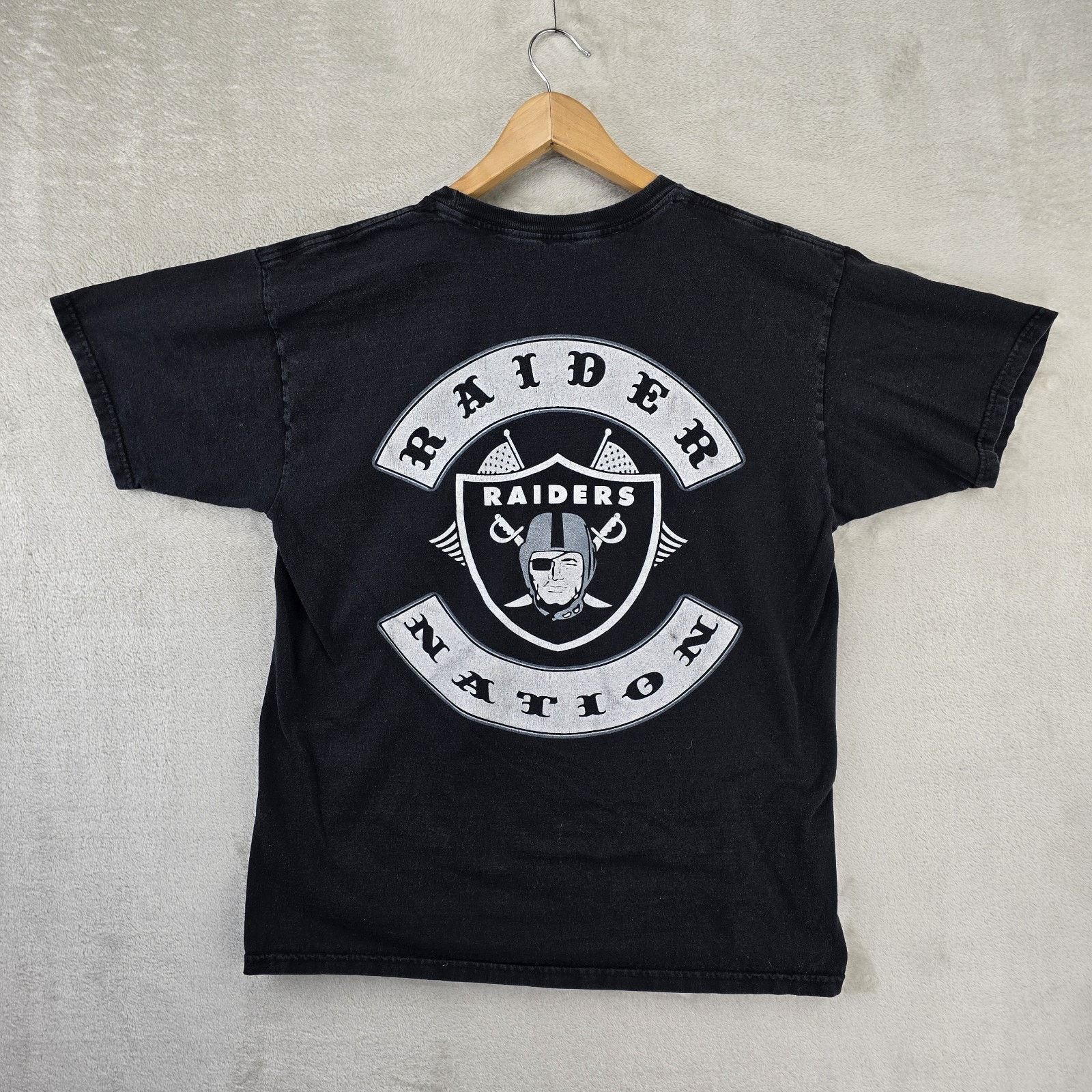 Alstyle Oakland Raiders Double Sided Shirt Mens Medium Raider Nation Size US M / EU 48-50 / 2 - 4 Thumbnail