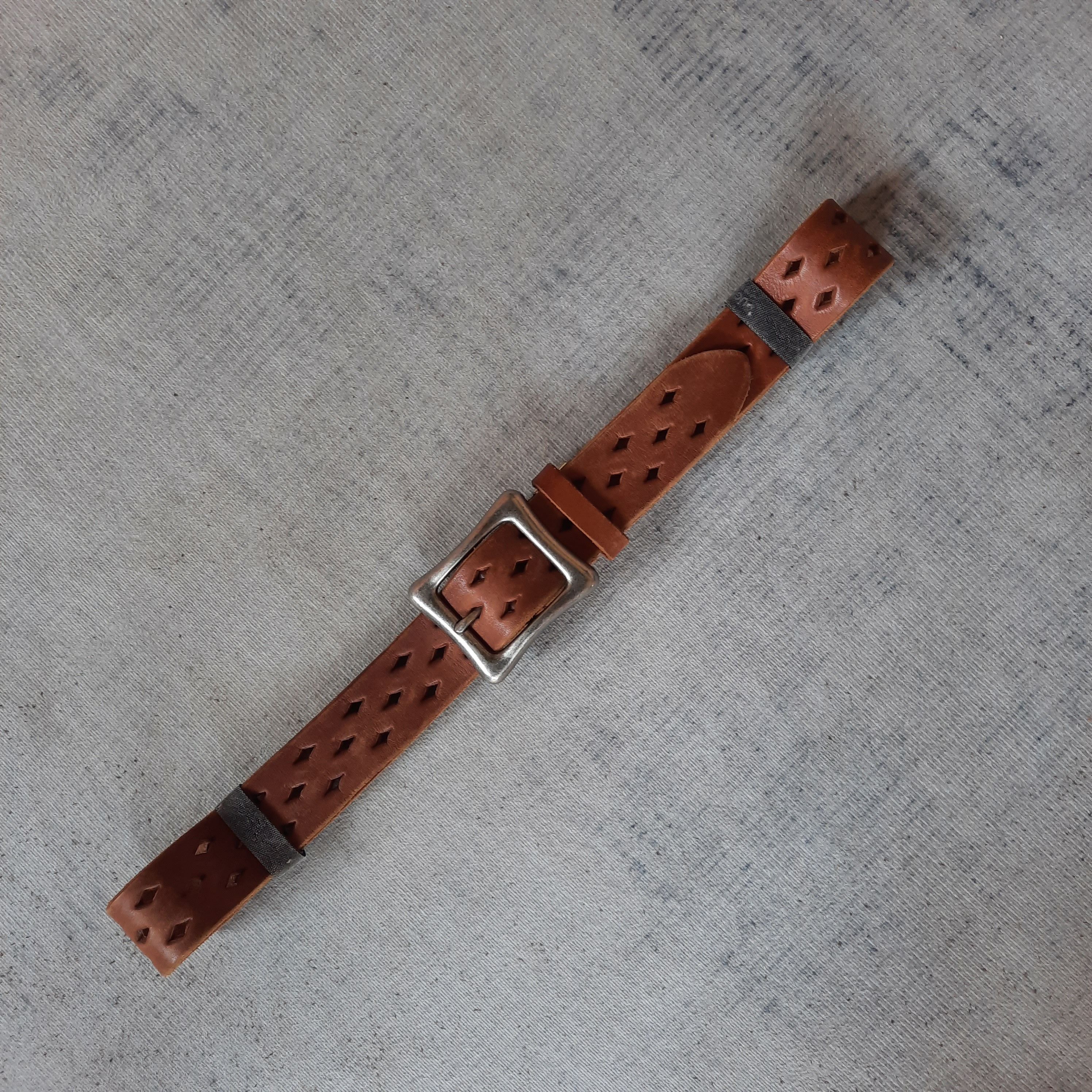 PPFM 🌸 Garrison japanese pettern design ninja leather belt Size ONE SIZE - 8 Thumbnail