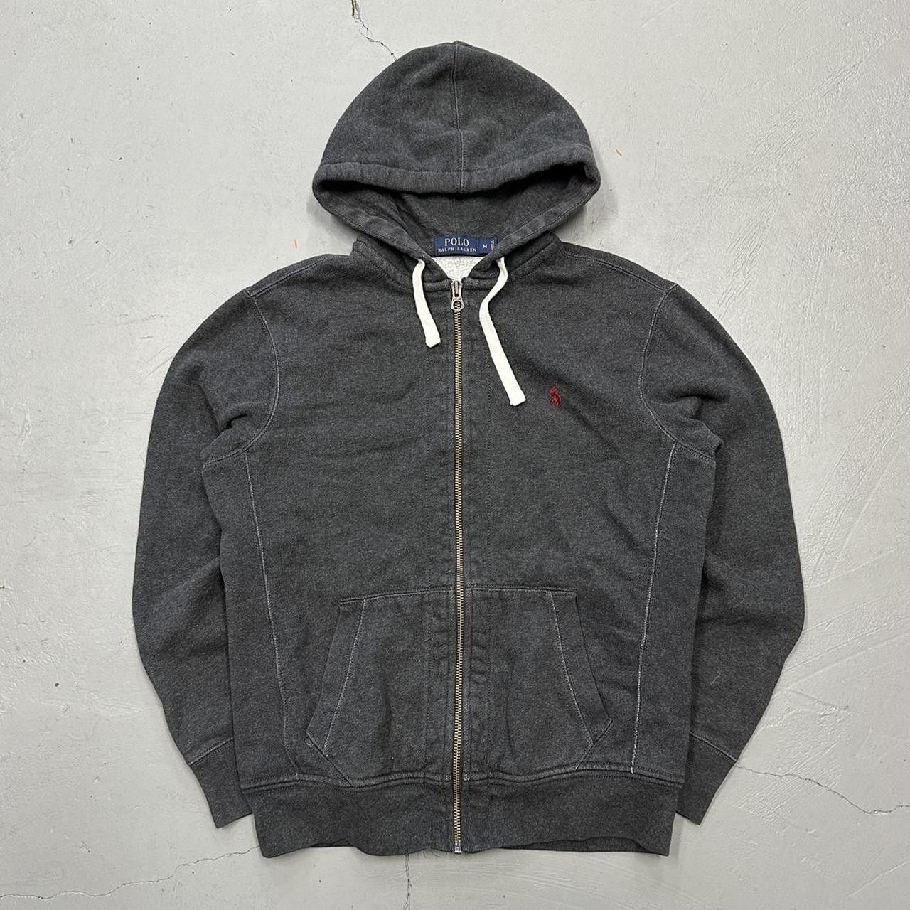 Polo Ralph Lauren Polo Ralph Lauren Zip Up Drawstring Hoodie Grey Men’s Medium Size US M / EU 48-50 / 2 - 1 Thumbnail