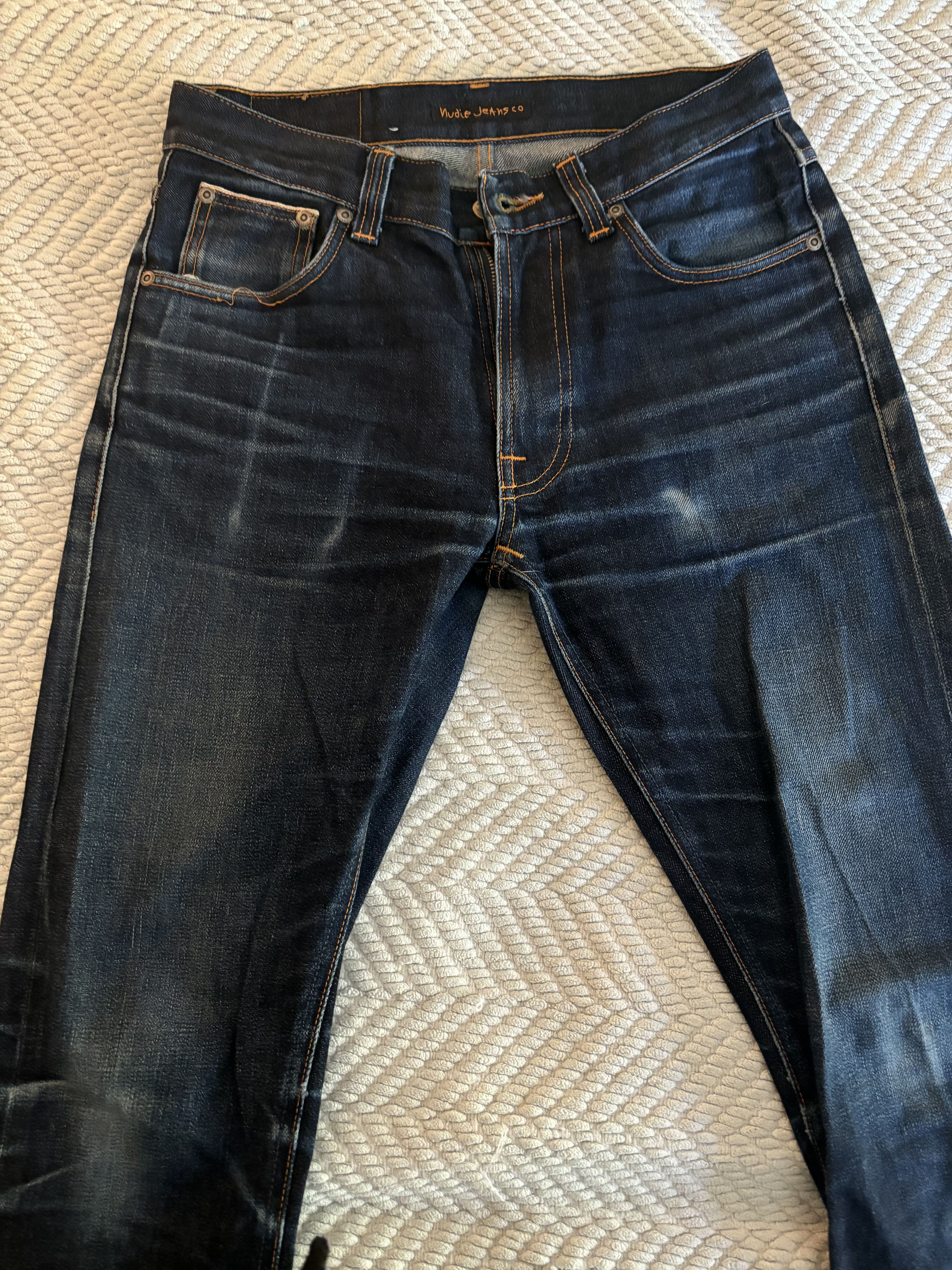 Nudie Jeans Nudie Denim Lean Dean Raw Dry Japan Selvedge Size US 30 / EU 46 - 6 Thumbnail
