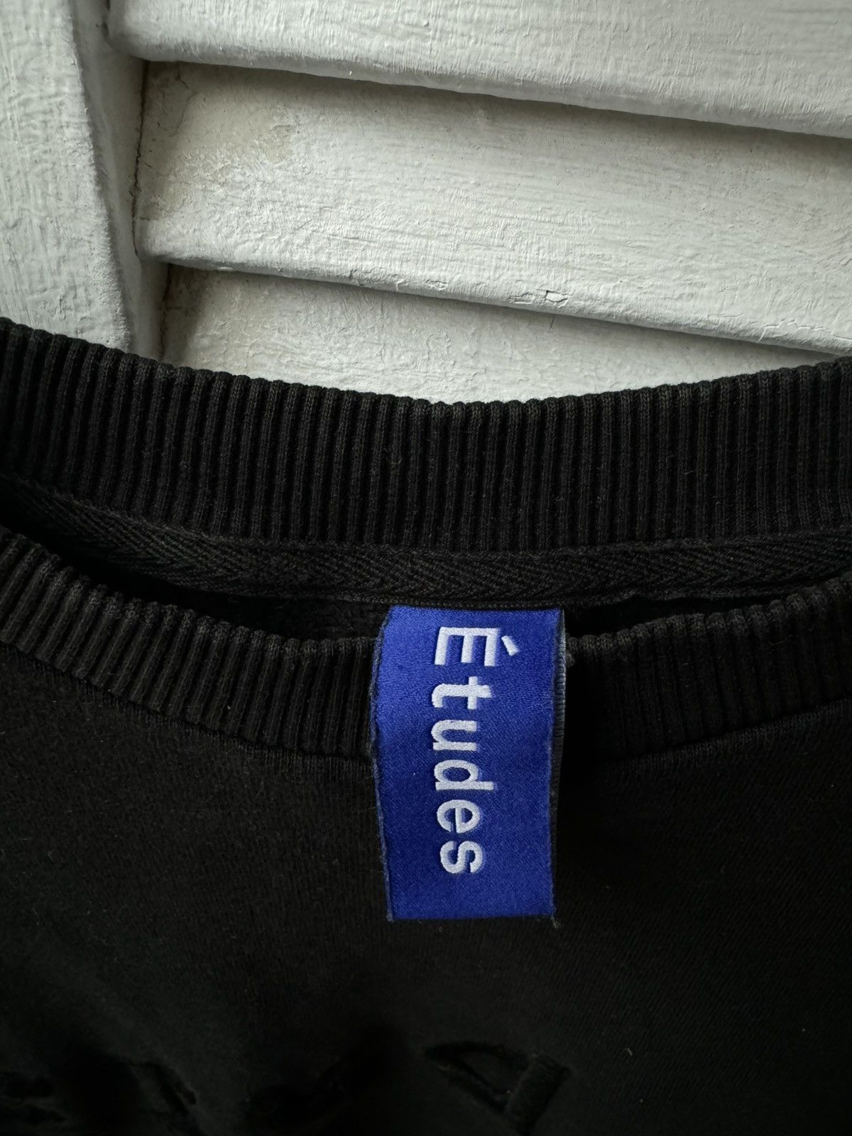 Etudes ÉTUDES embroided black on black sweater Medium Size US M / EU 48-50 / 2 - 2 Thumbnail