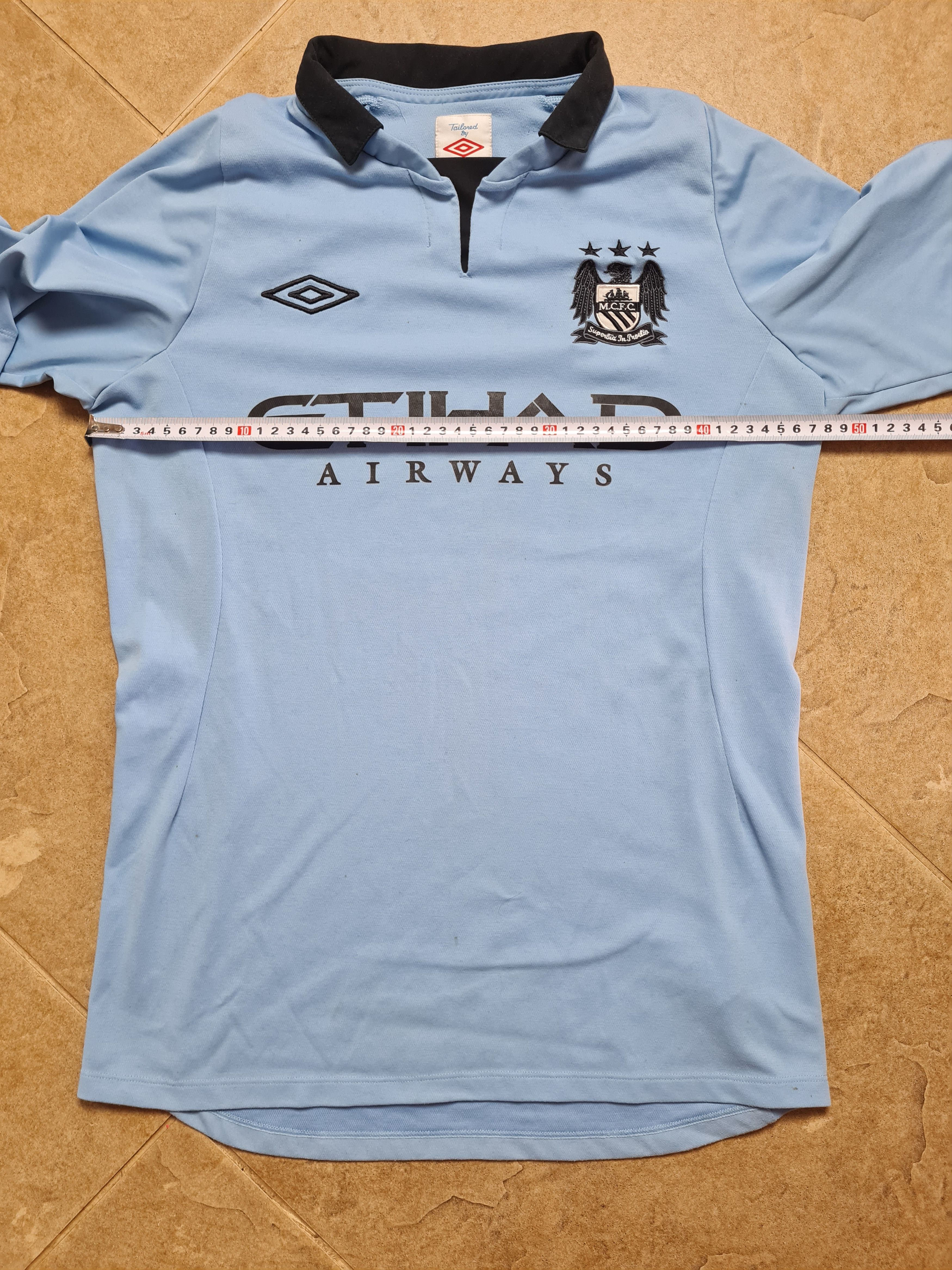 Umbro Manchester City 2012-2013 Home Kit Etihad Umbro Soccer Retro Size US M / EU 48-50 / 2 - 9 Thumbnail