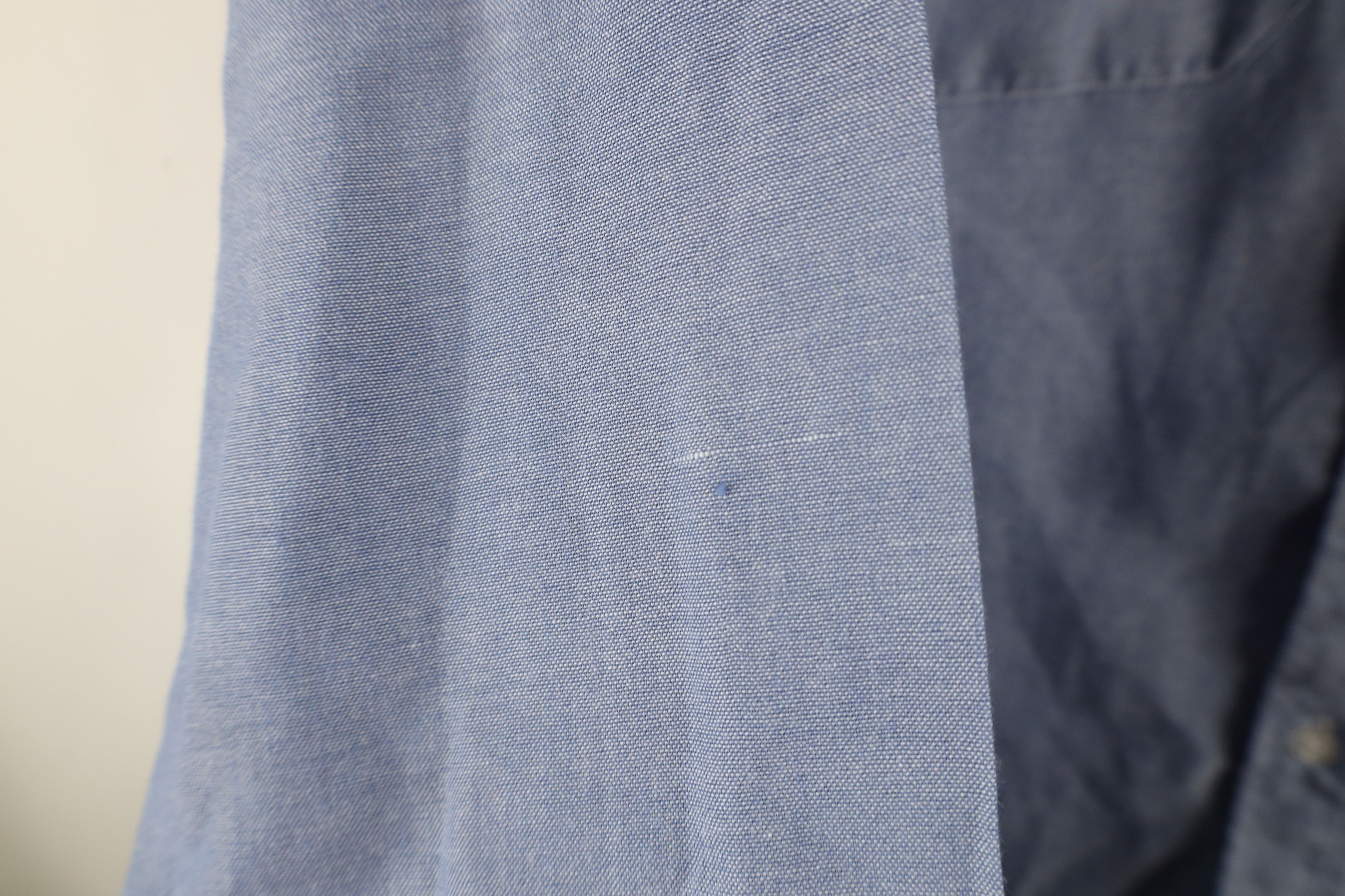 Vintage Vintage 90s Streetwear Chambray Workwear Button Shirt Blue Size US L / EU 52-54 / 3 - 8 Thumbnail