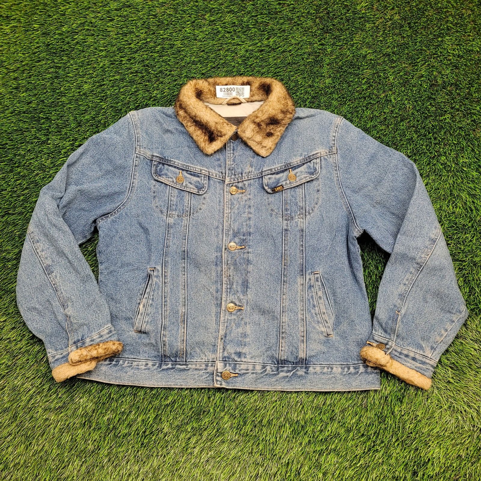 Lee VTG LEE Trucker Denim Jacket Womens L/XL 22x24 Faded Crop Size L / US 10 / IT 46 - 1 Thumbnail
