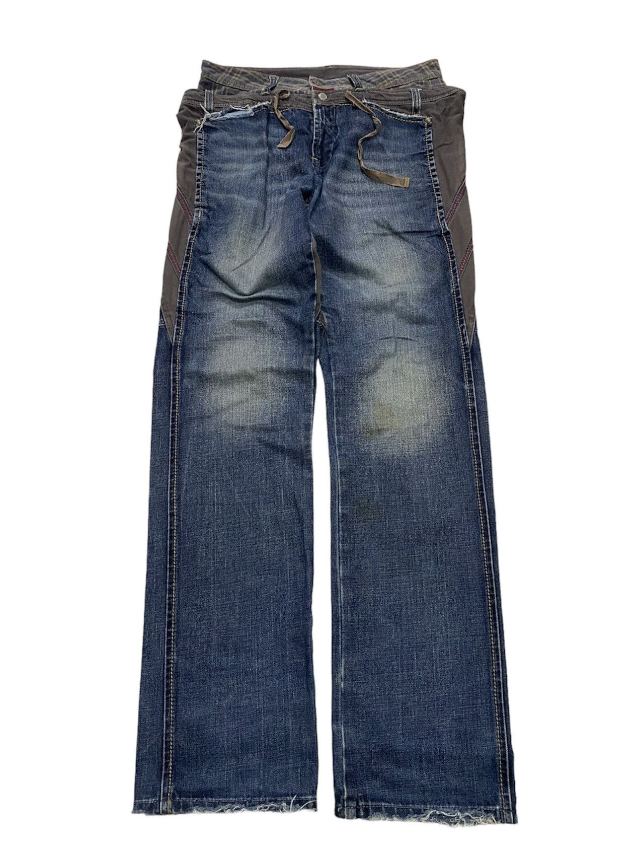 If Six Was Nine × Japanese Brand × Marithe + Francois Girbaud 2000s-Marithe Francois Girbaud Double Wise Jeans Pants Size US 31 - 3 Thumbnail