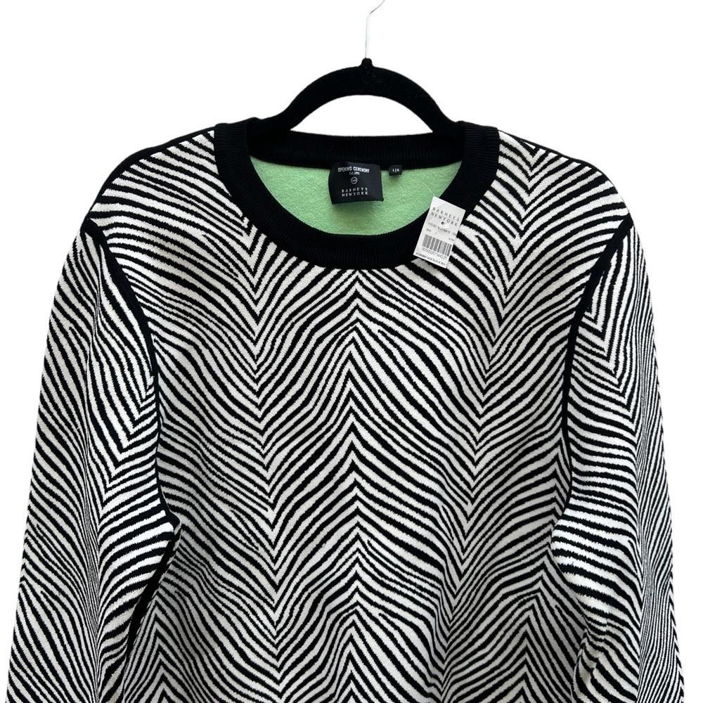 Opening Ceremony Opening Ceremony Barneys NY Zebra Crewneck Sweater NWT Size L / US 10 / IT 46 - 7 Thumbnail