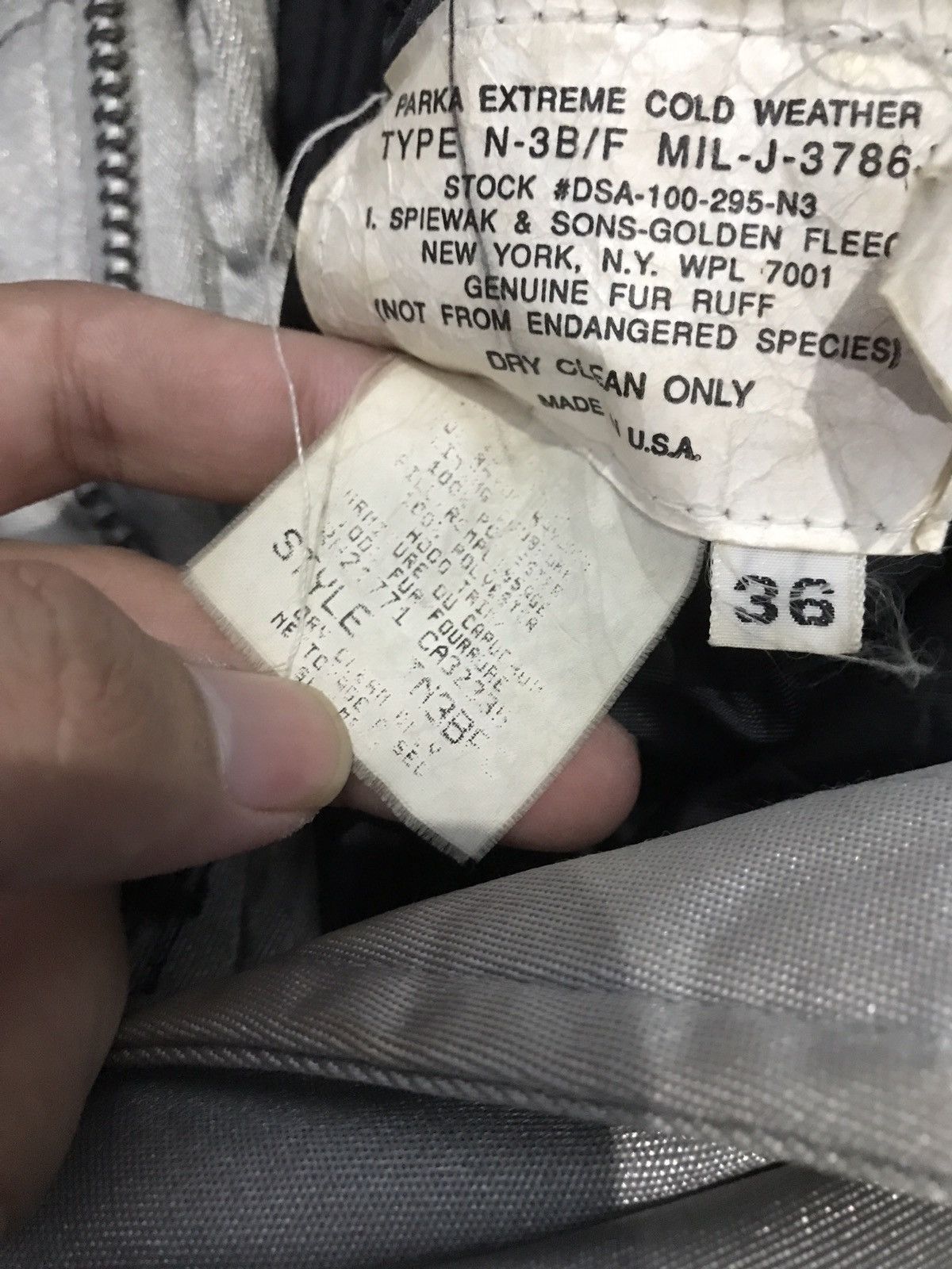 I. Spiewak And Sons Spiewaks And Sons Millitary Parka Type N-2B not alpha indus Size US L / EU 52-54 / 3 - 5 Thumbnail