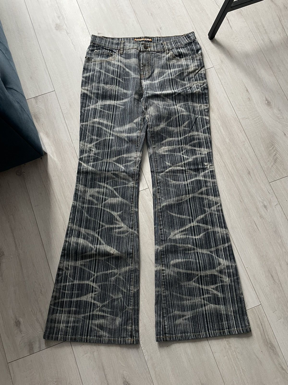Japanese Brand Vintage Flared Bootcut 90’s GLCE Denim Jeans Japan RARE Size 27" / US 4 / IT 40 - 1 Thumbnail
