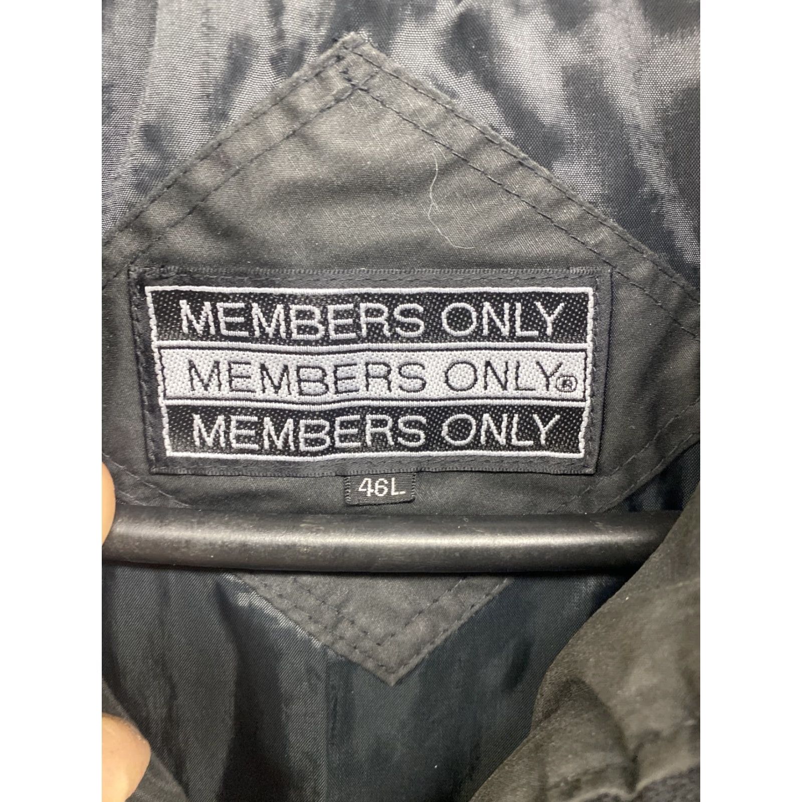 Members Only VINTAGE Members Only Black Bomber Jacket Mens 90s 46L Size US S / EU 44-46 / 1 - 5 Thumbnail