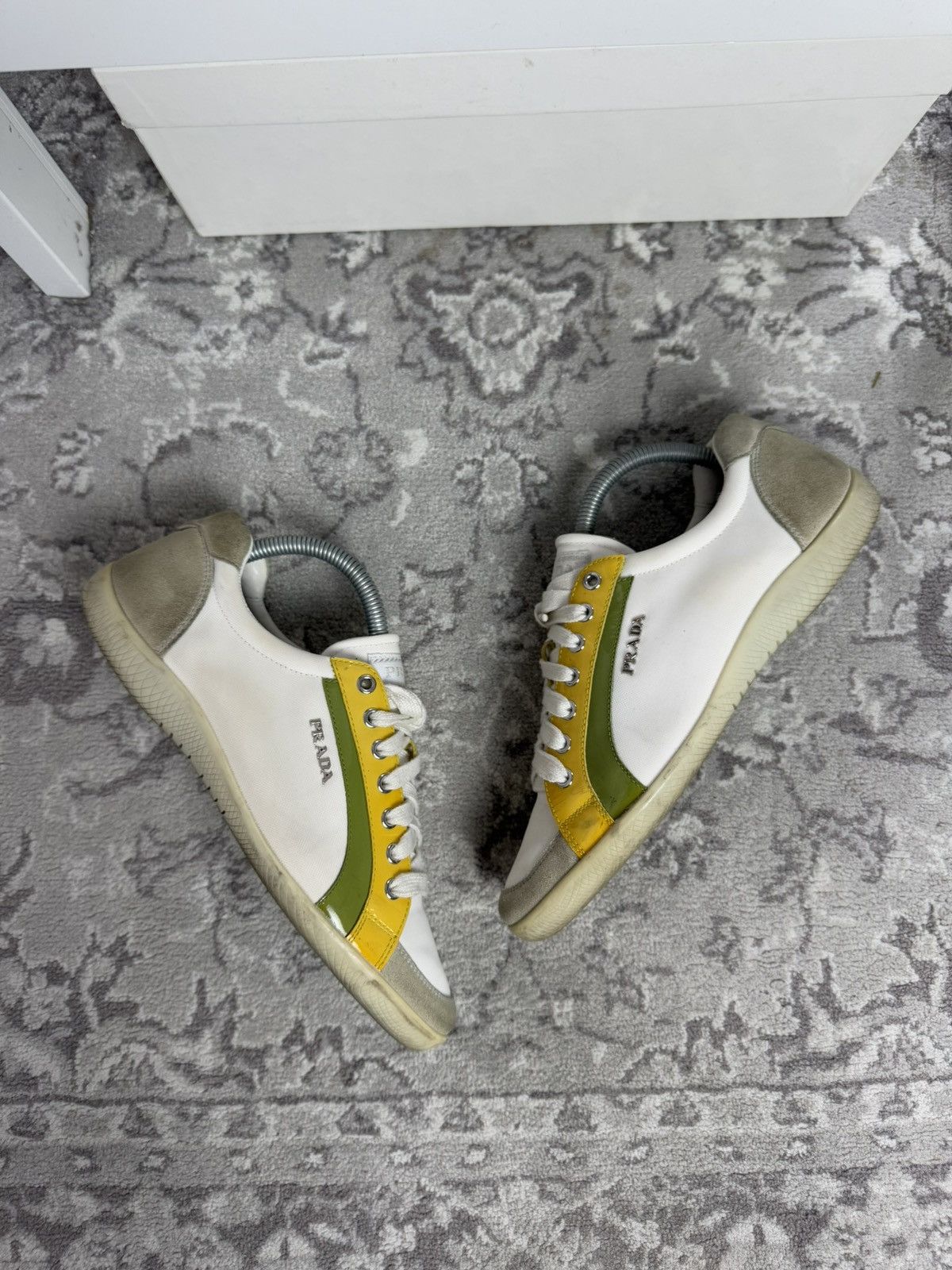 Designer × Prada VIntage Prada low top sneakers shoes US8 designer luxury y2k Size US 8 / IT 38 - 1 Thumbnail