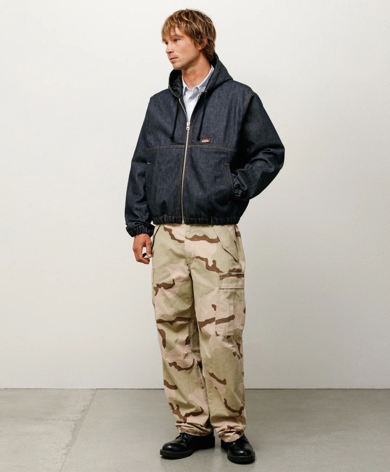 Stussy Stüssy Raw Denim Work Jacket - READ DESCRIPTION Size US M / EU 48-50 / 2 - 4 Thumbnail