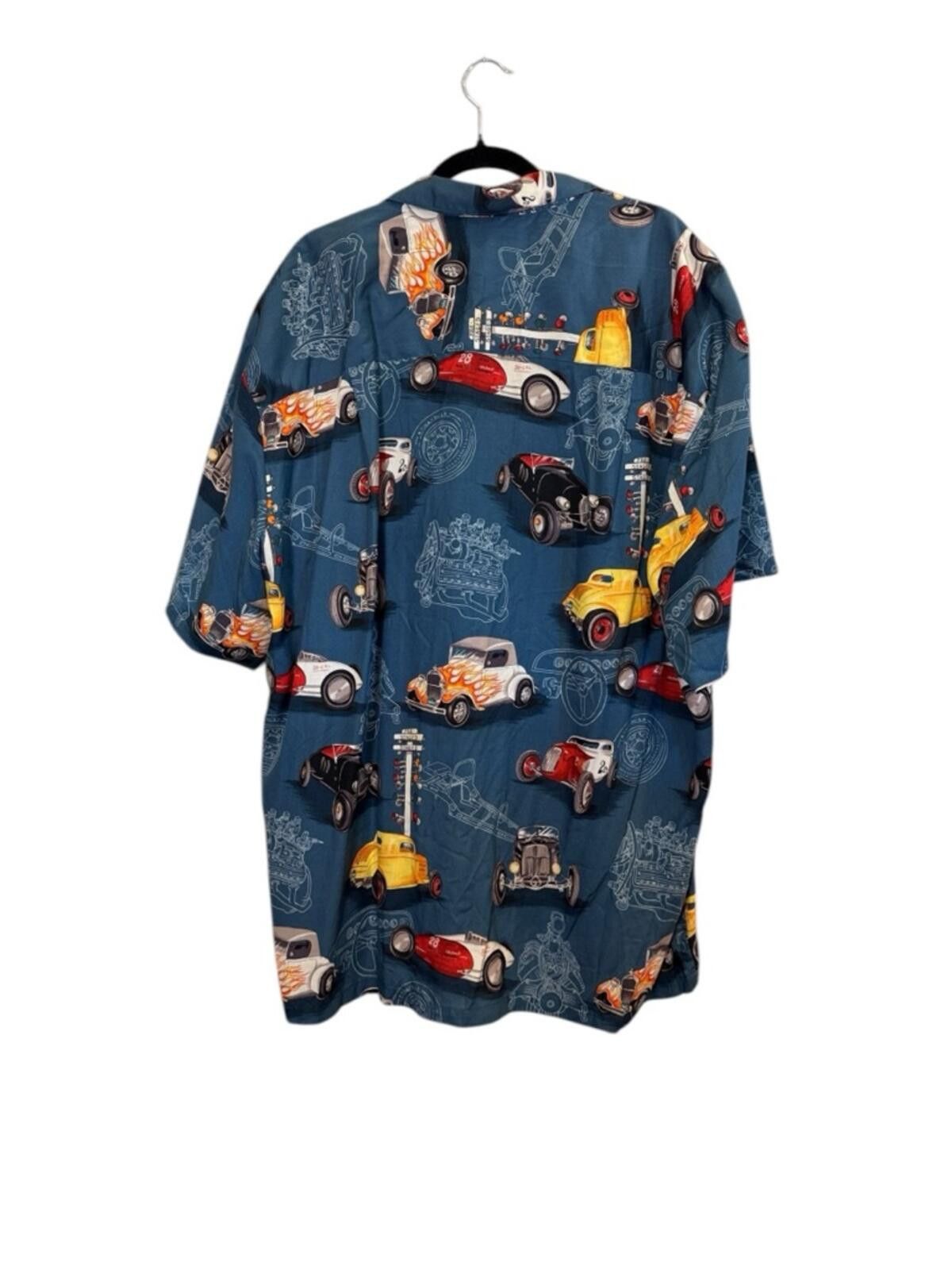 Paradise Found Paradise Found Vintage Hot Rod Hawaiian Shirt sz 2XL Size US XXL / EU 58 / 5 - 3 Thumbnail