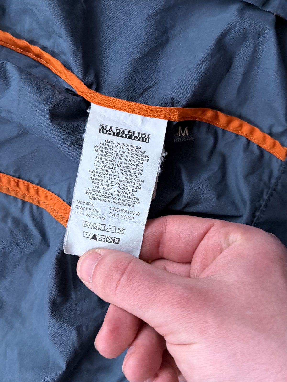 Napapijri Vintage Napapijri Jacket Logo Geographic Navy Winter Size US M / EU 48-50 / 2 - 7 Thumbnail