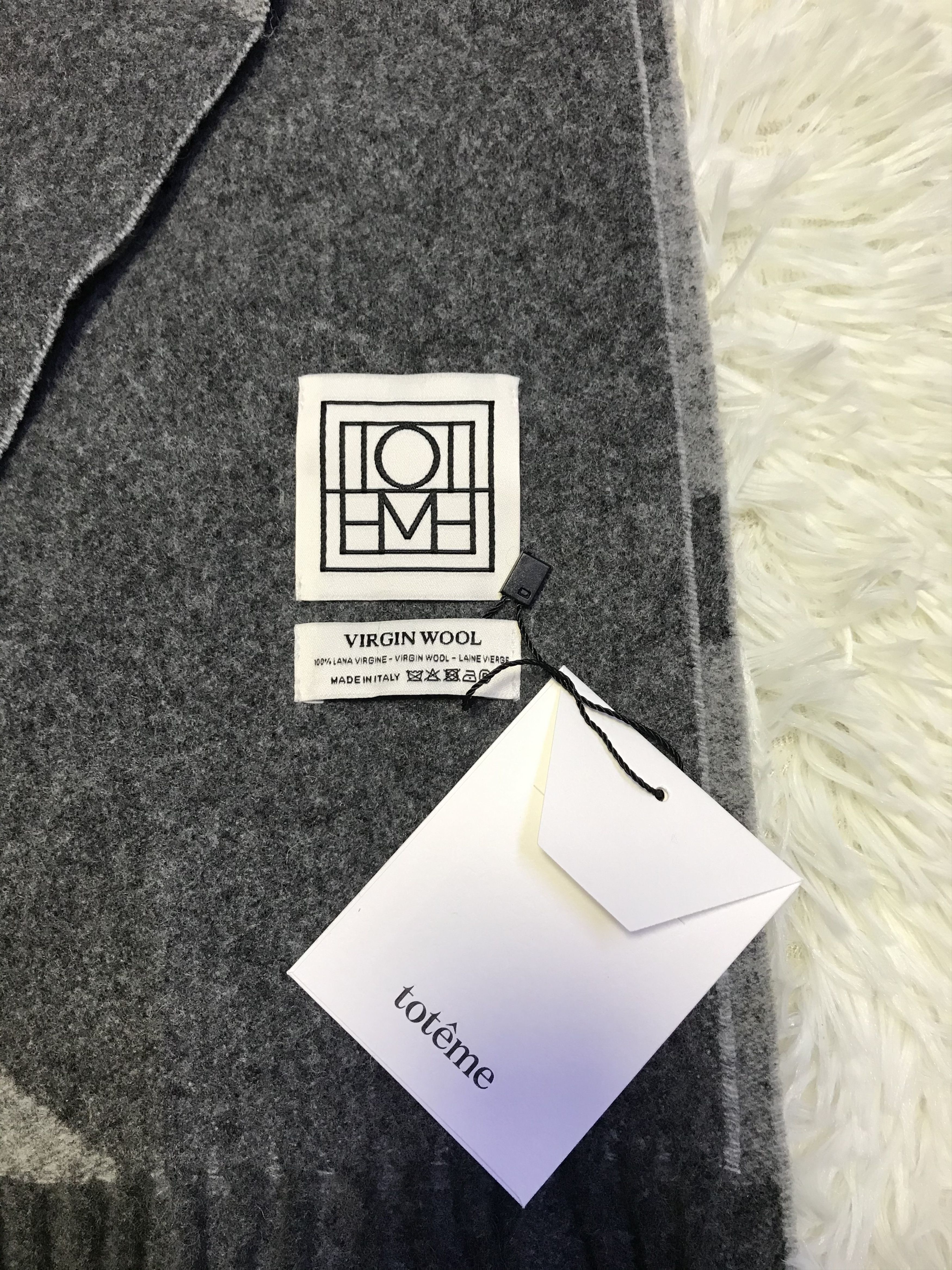 Toteme Toteme Monogram jacquard wool scarf Size ONE SIZE - 4 Thumbnail