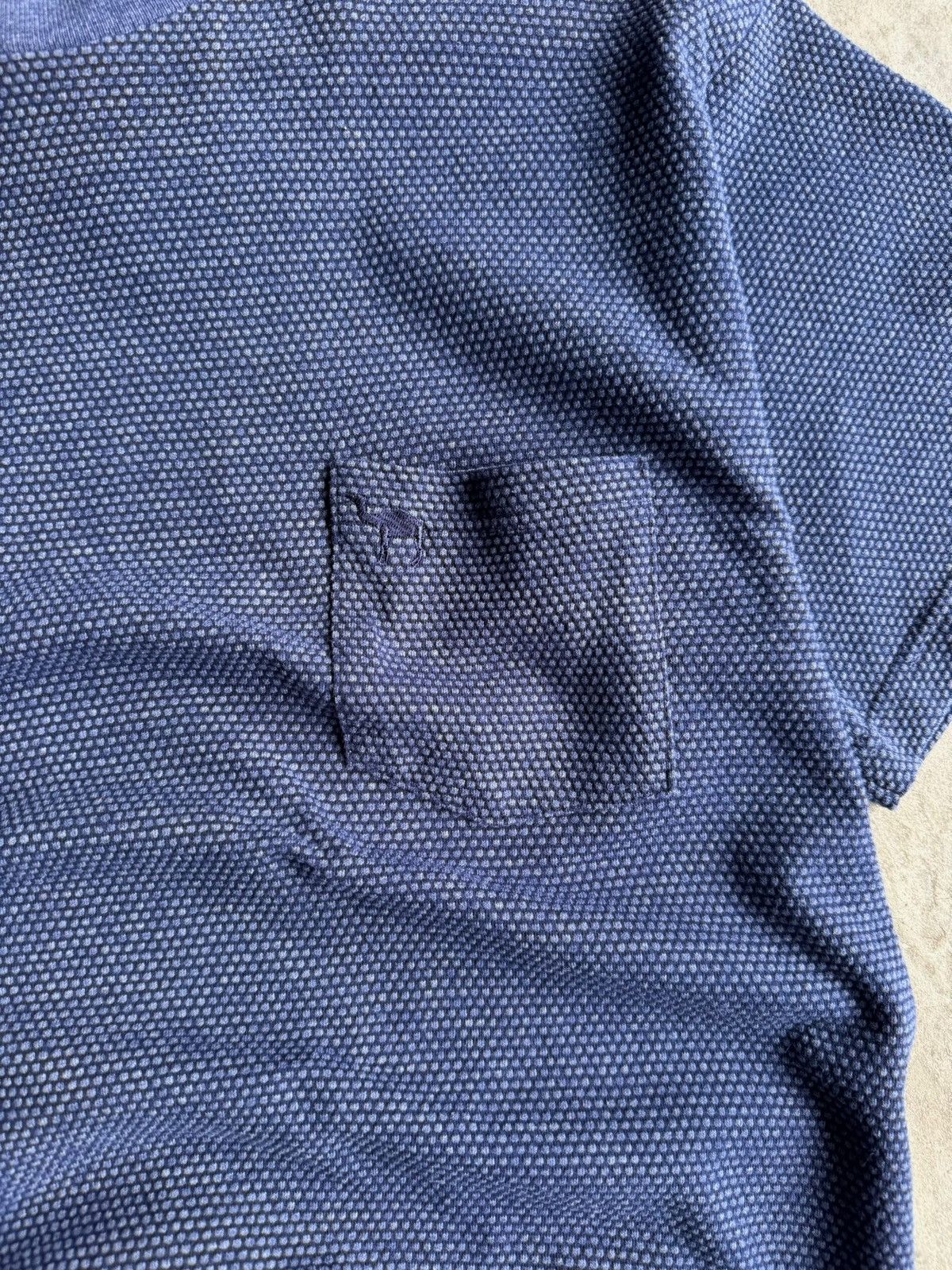Other × Vintage Crazy Vintage Streetwear Textured Blue Pocket Tee Size US L / EU 52-54 / 3 - 2 Thumbnail
