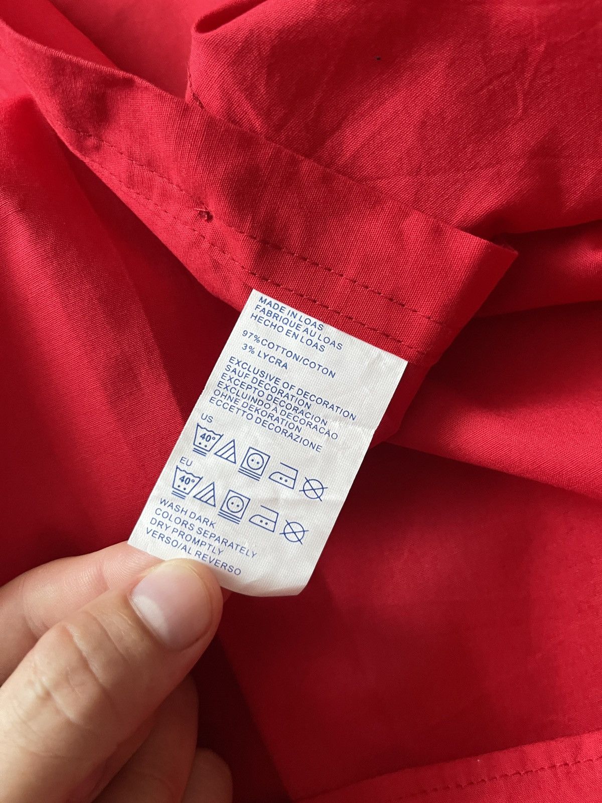 Tommy Hilfiger Vintage tommy hilfiger red short sleeve shirt 4XL Size US XXL / EU 58 / 5 - 6 Thumbnail