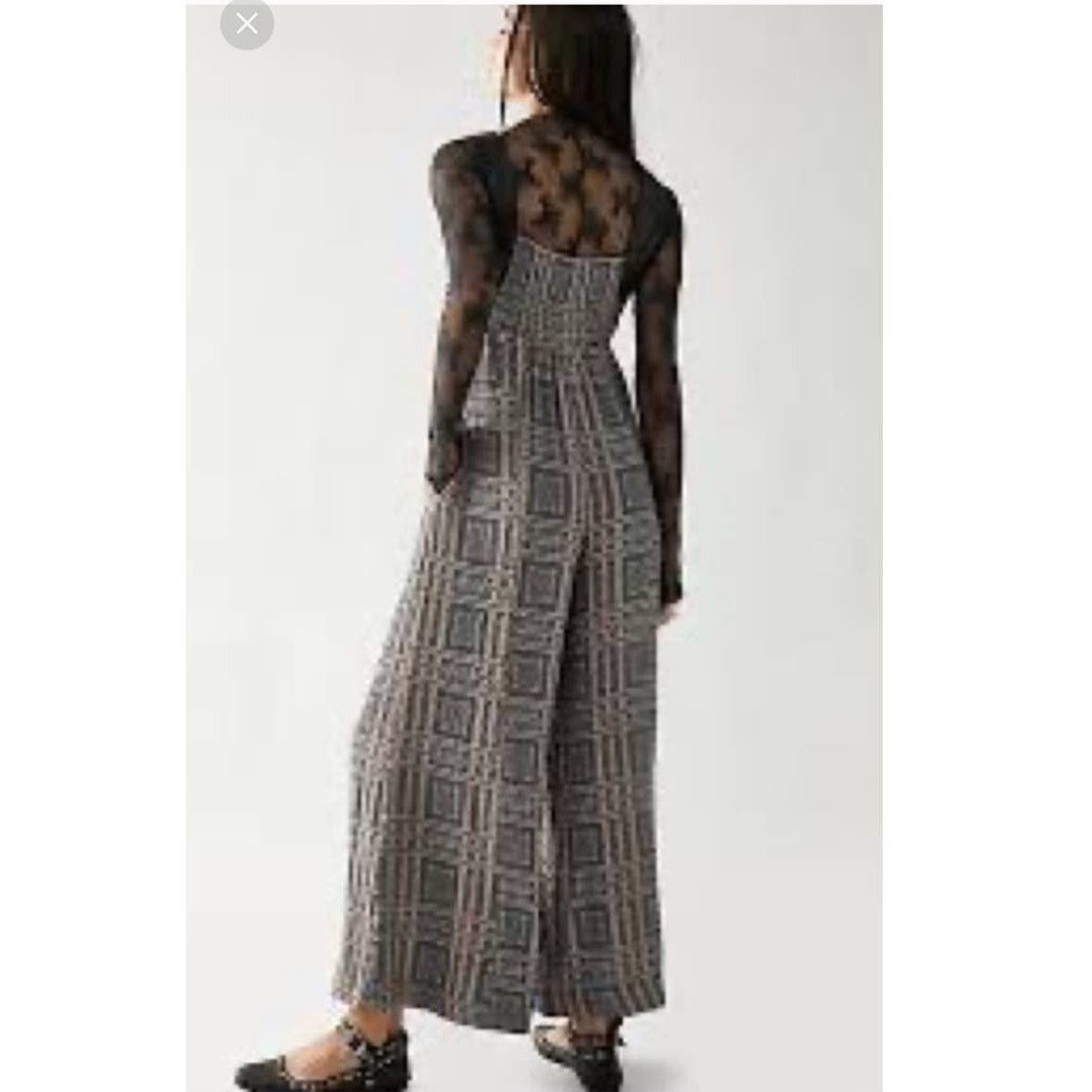 Free People New Free People Marley Plaid One-Piece Jumpsuit $188 SMALL Size 28" / US 6 / IT 42 - 6 Thumbnail