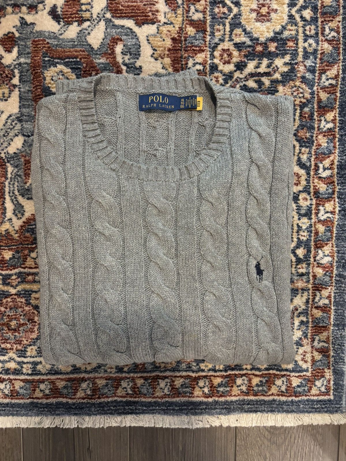 Polo Ralph Lauren Polo Cable Knit Sweater Size US XL / EU 56 / 4 - 1 Thumbnail