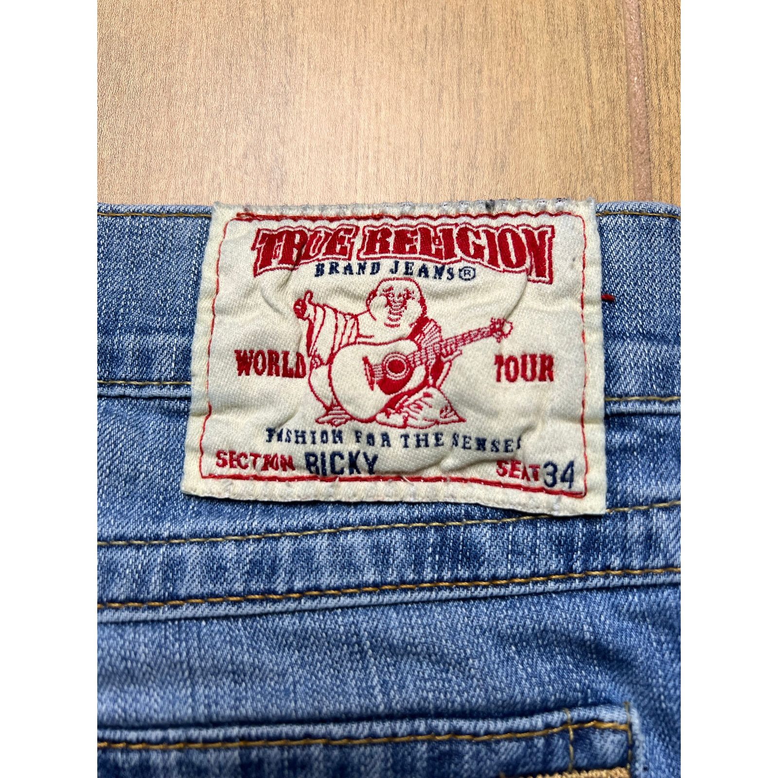 True Religion True Religion Jeans Mens 36X28 Blue Ricky Straight Leg Y2K Size US 36 / EU 52 - 13 Thumbnail