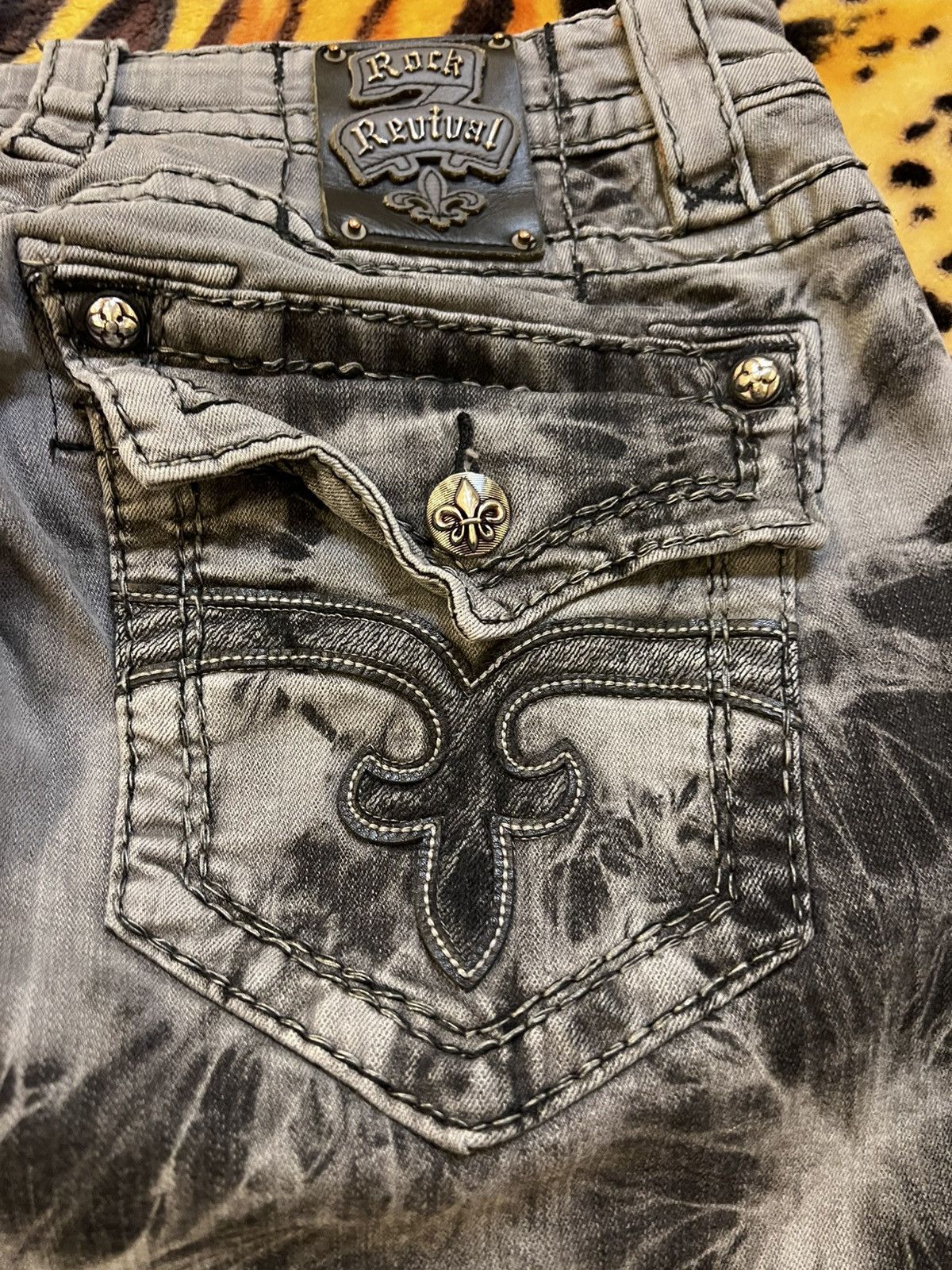 Japanese Brand × Rock Revival Rock Revival Steven Straight Size 38 Jeans Size US 38 / EU 54 - 3 Thumbnail