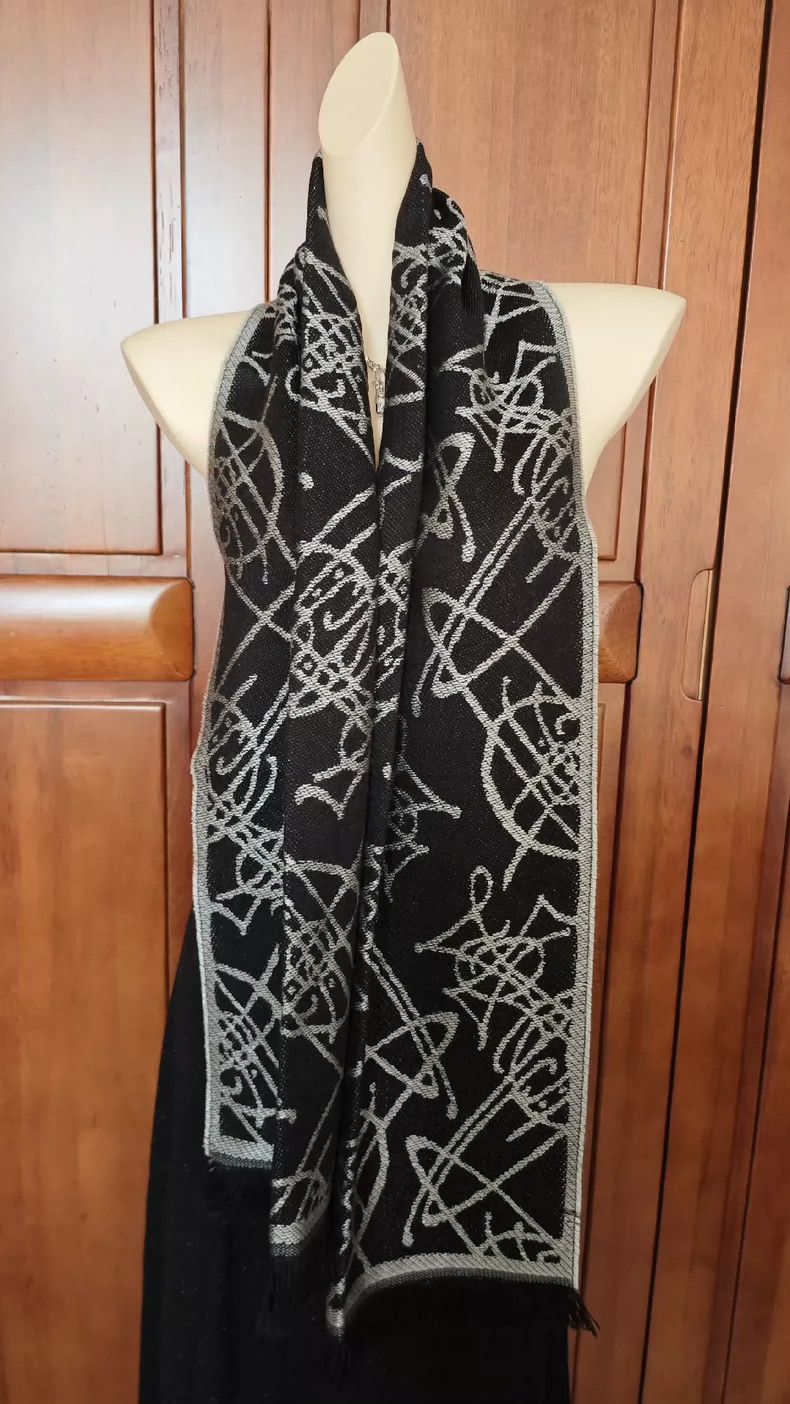 Vivienne Westwood Saturn graffiti double-sided tassel scar