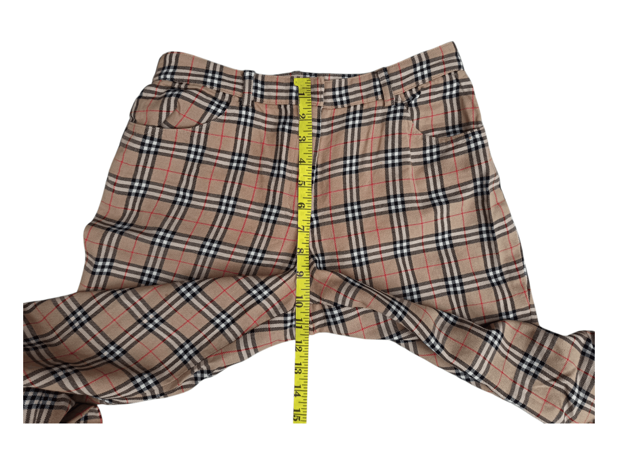 Burberry 🔥VINTAGE BURBERRY NOVA CHECK BLUE LABEL Japan Wool Pants Size 26" / US 2 / IT 38 - 18 Thumbnail