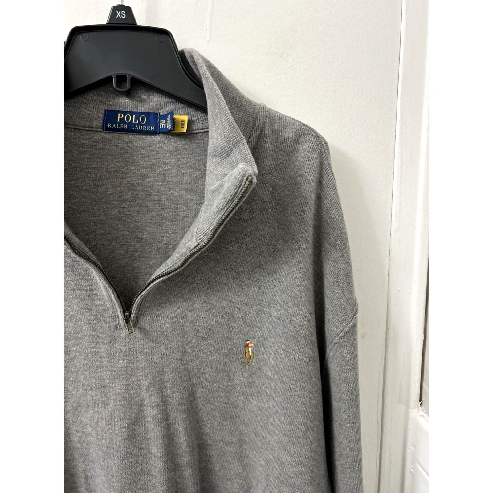 Polo Ralph Lauren VINTAGE Polo Ralph Lauren 1/4 Zip Mens Sweatshirt Pullover Logo Gray 2XL Long Sleeve Size US XXL / EU 58 / 5 - 4 Thumbnail