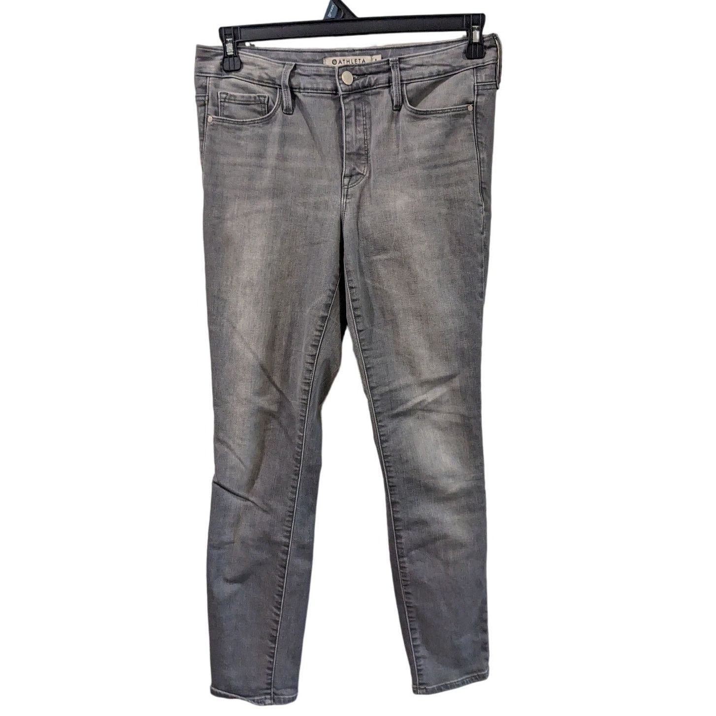 Athleta Athleta Sculptek Stretch Skinny Graywash Active Jeans Size 6 Size 28" / US 6 / IT 42 - 4 Thumbnail