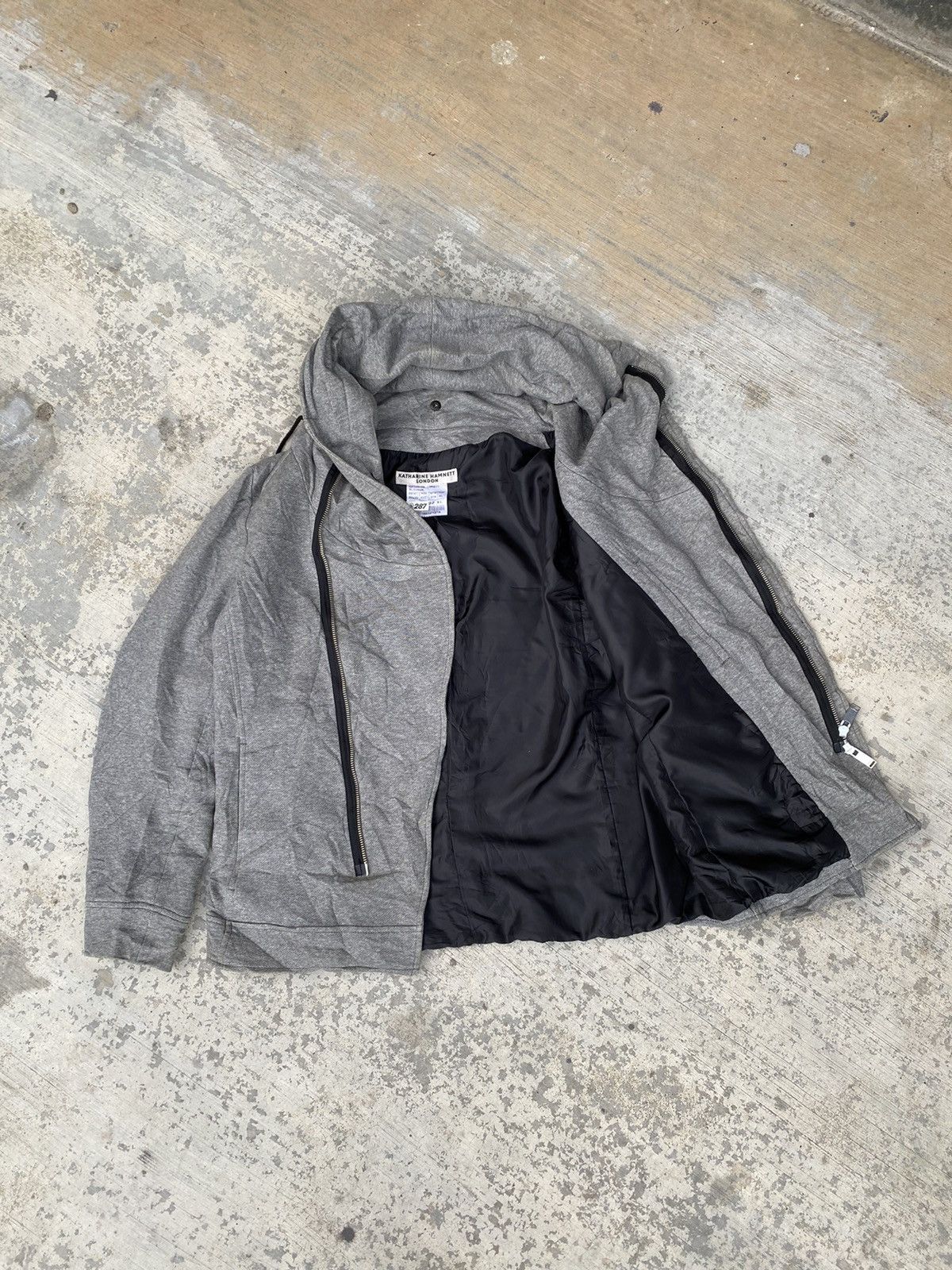 Katharine Hamnett London × Vintage Katharine Hamnett London hooded jacket Size L / US 10 / IT 46 - 3 Thumbnail